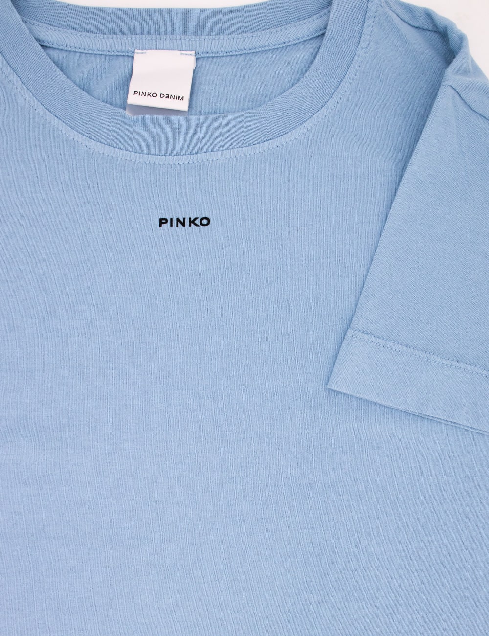 Shop Pinko Basico T-shirt Jersey Old In Azzurro