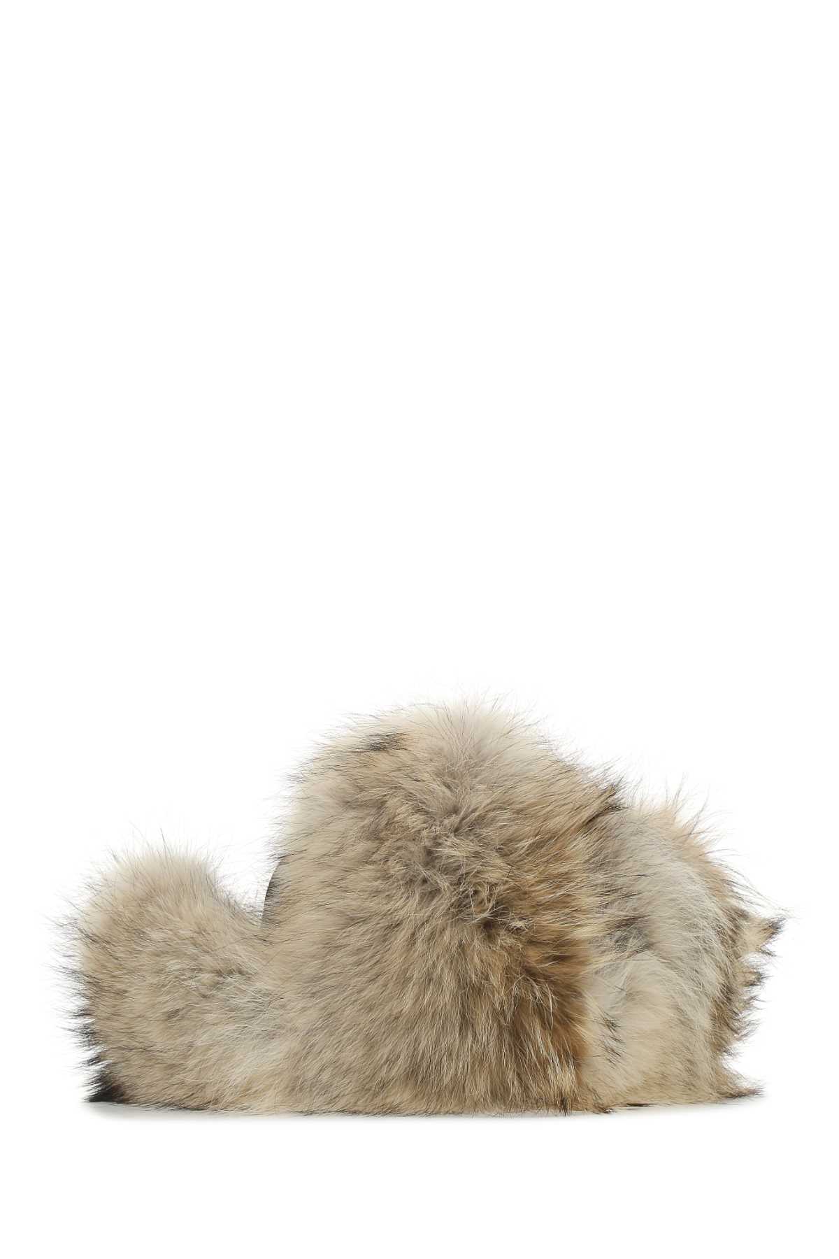 Prada Nylon And Fur Hat In F0889