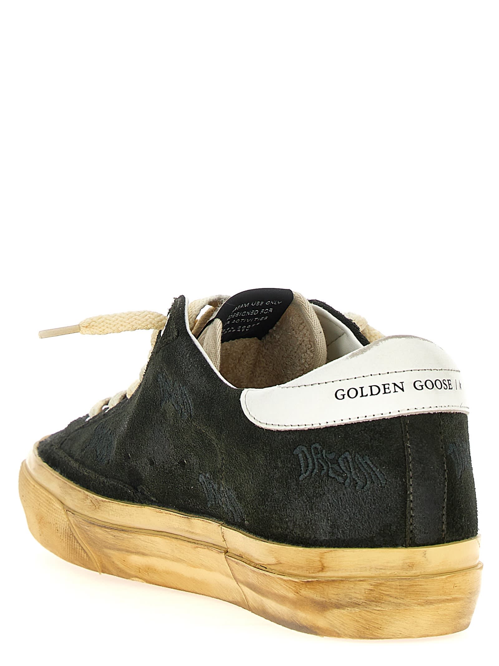 Shop Golden Goose Superstar Sneakers In Green