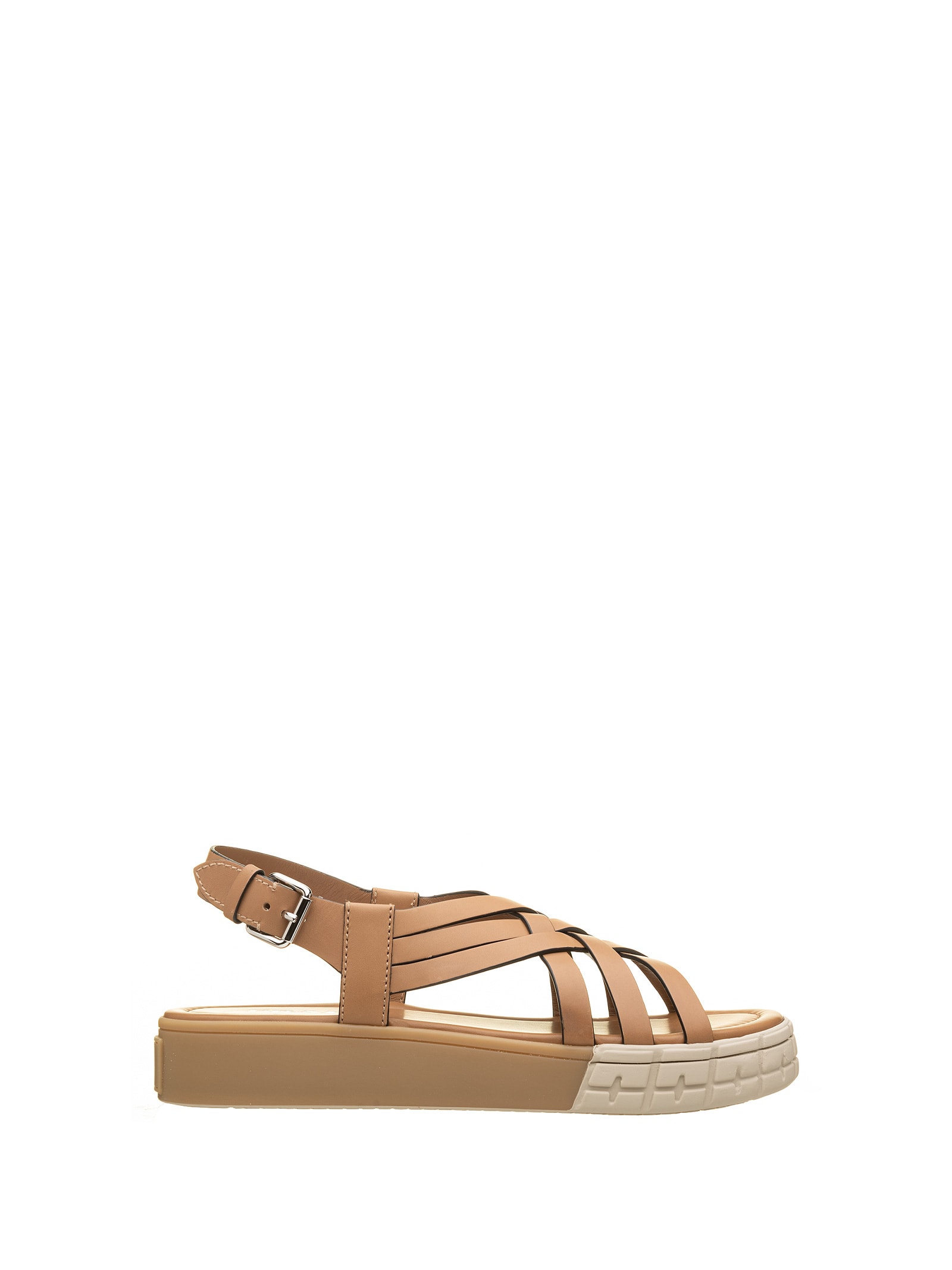 PRADA STRAPPY 30 FLATFORM SANDALS,11317445