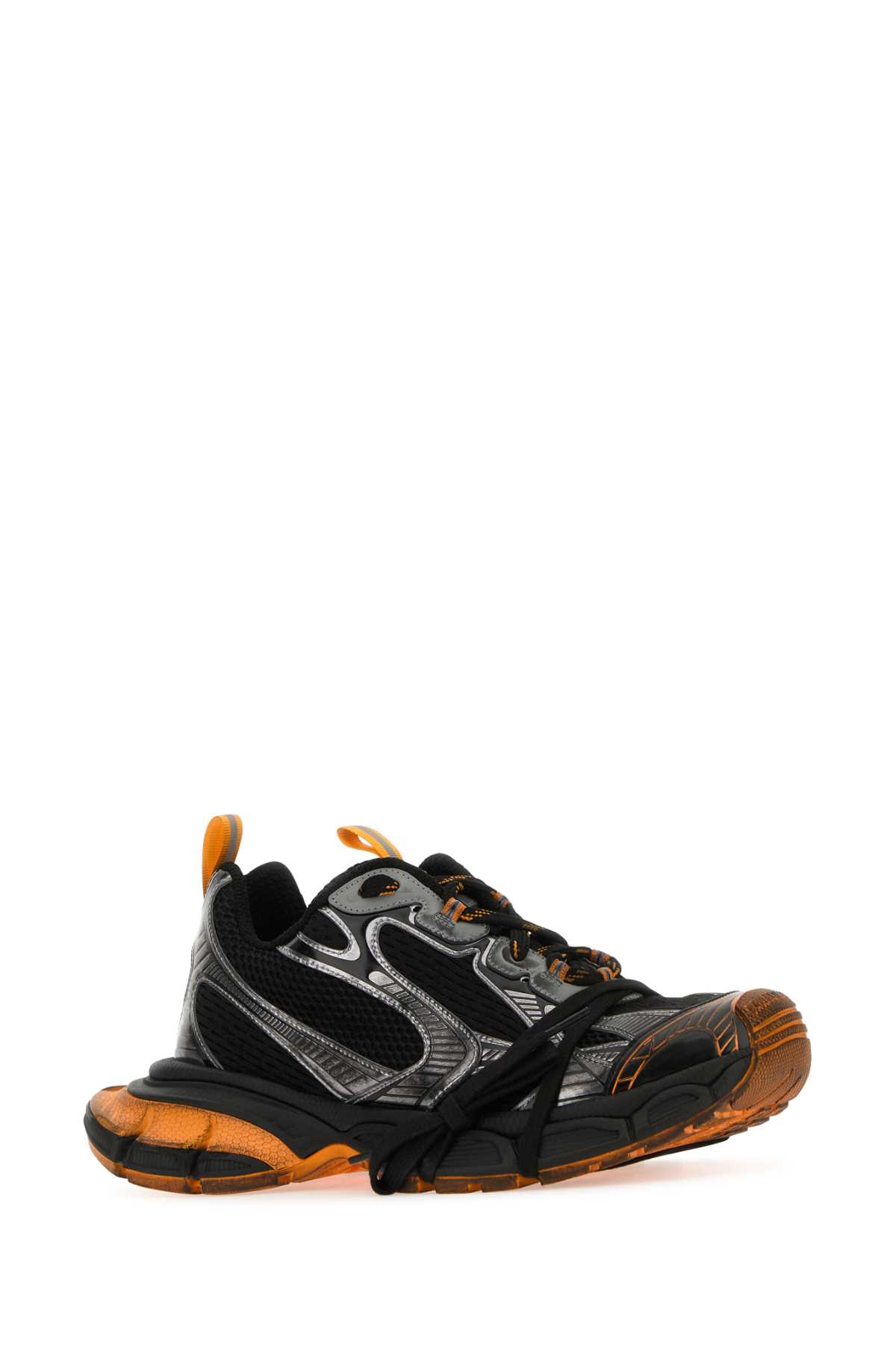 Shop Balenciaga Mutlicolor Mesh And Rubber 3xl Sneakers In Blackorangegrey