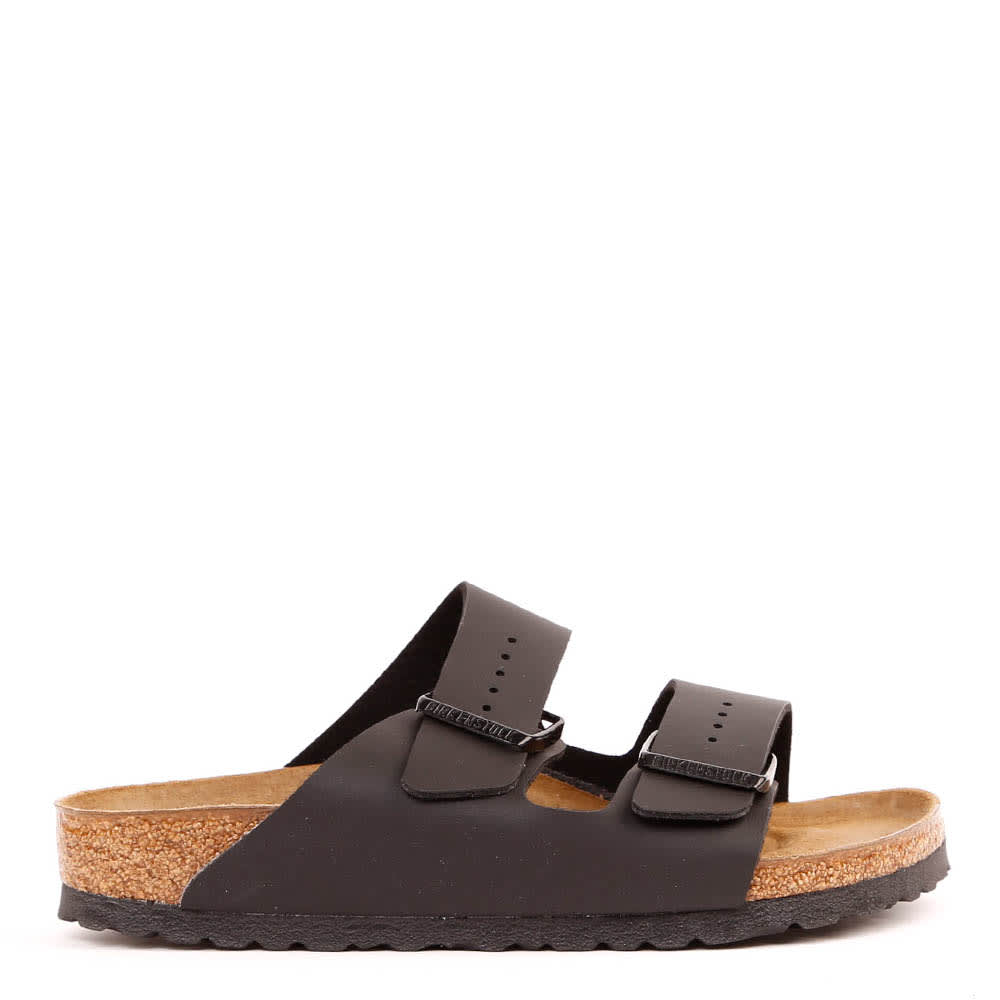 Birkenstock Black Leather Double-strap Sandals