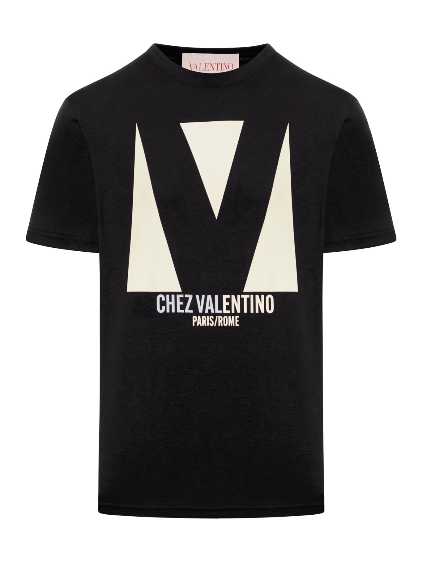 Chez Valentino Print Cotton T-shirt