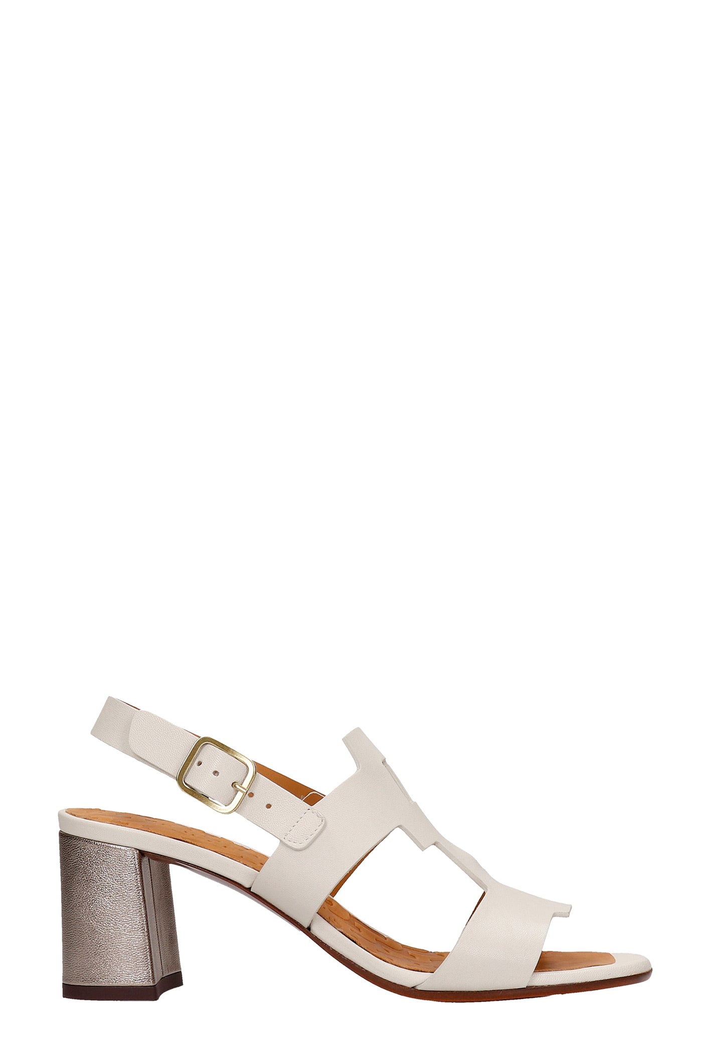 Chie Mihara Lusca Sandals In Beige Leather