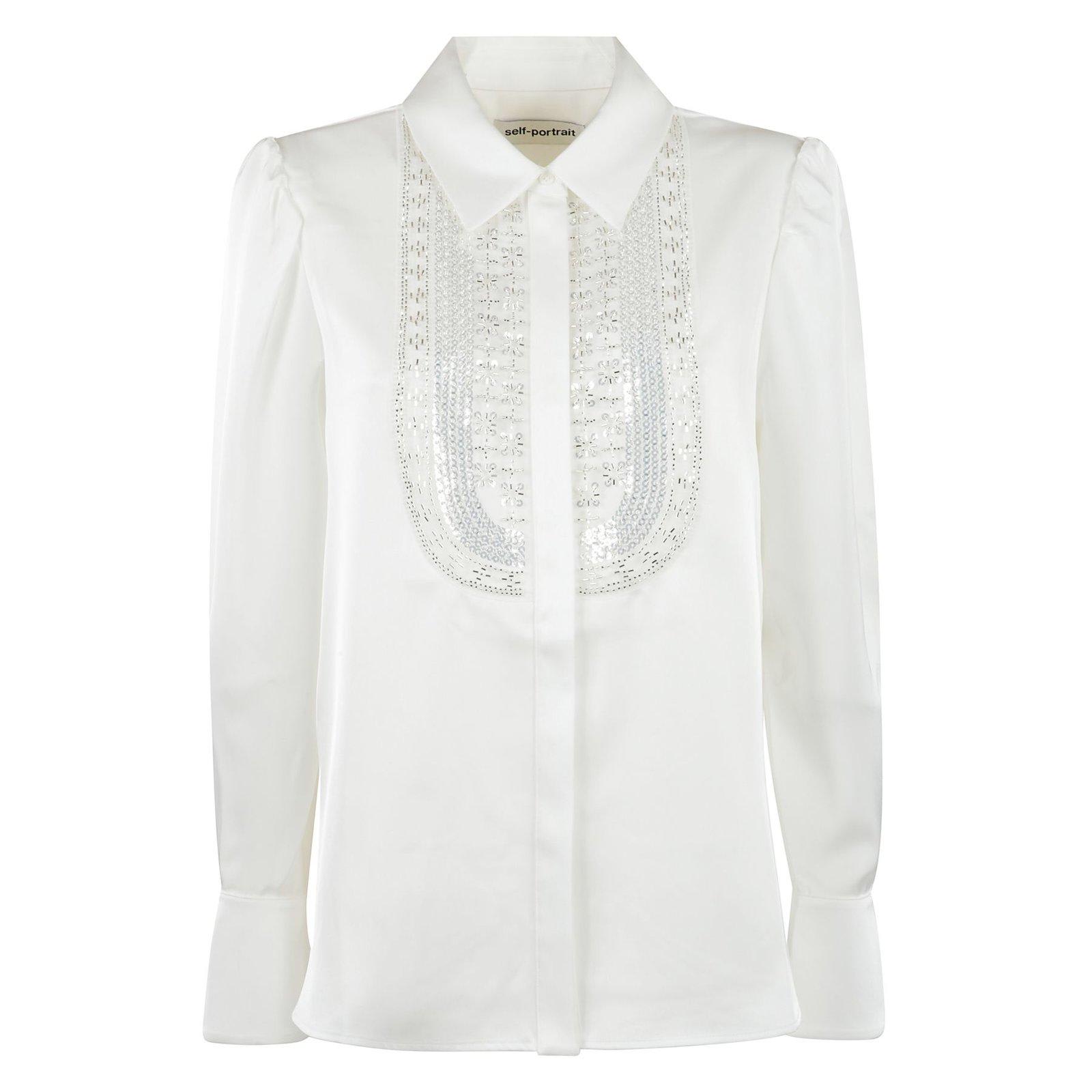 Embellished Satin Blouse