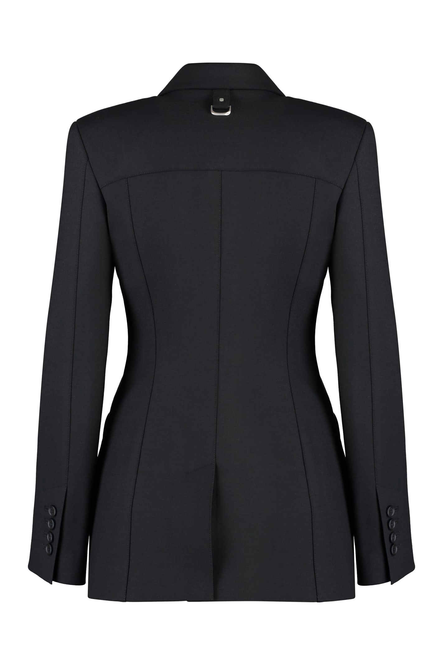 Shop Off-white Wool Blend Blazer In Black