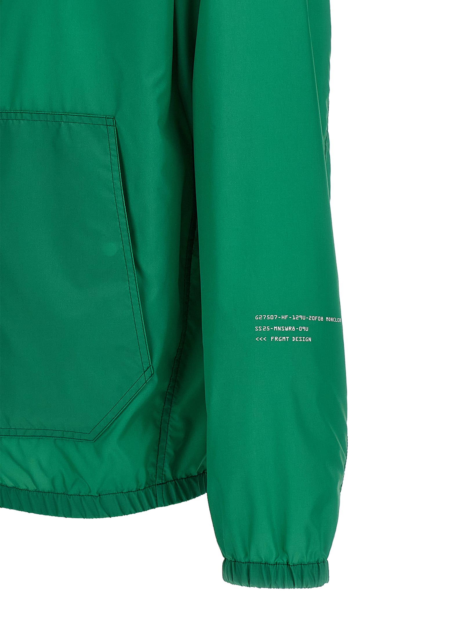 Moncler Genius Moncler X Fragment Hiroshi Fujiwara Ostria Bomber Jacket With Zip Closure In Green