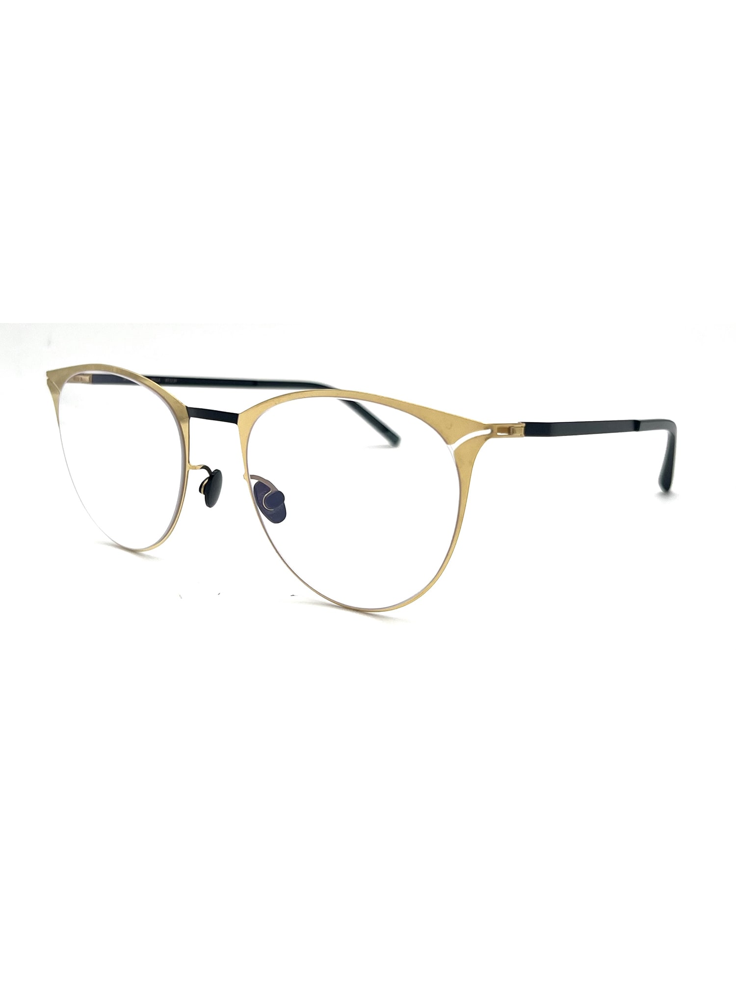 Mykita Bella Cat-eye Frame Glasses In Gold/black