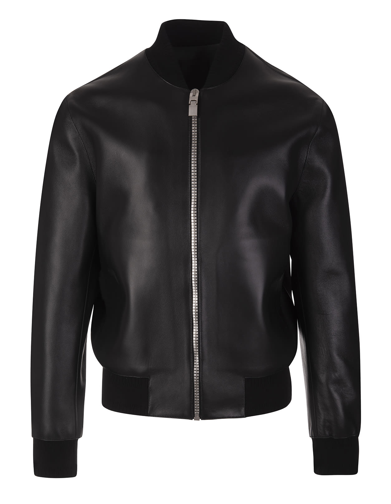 GIVENCHY MAN BOMBER JACKET IN BLACK LEATHER