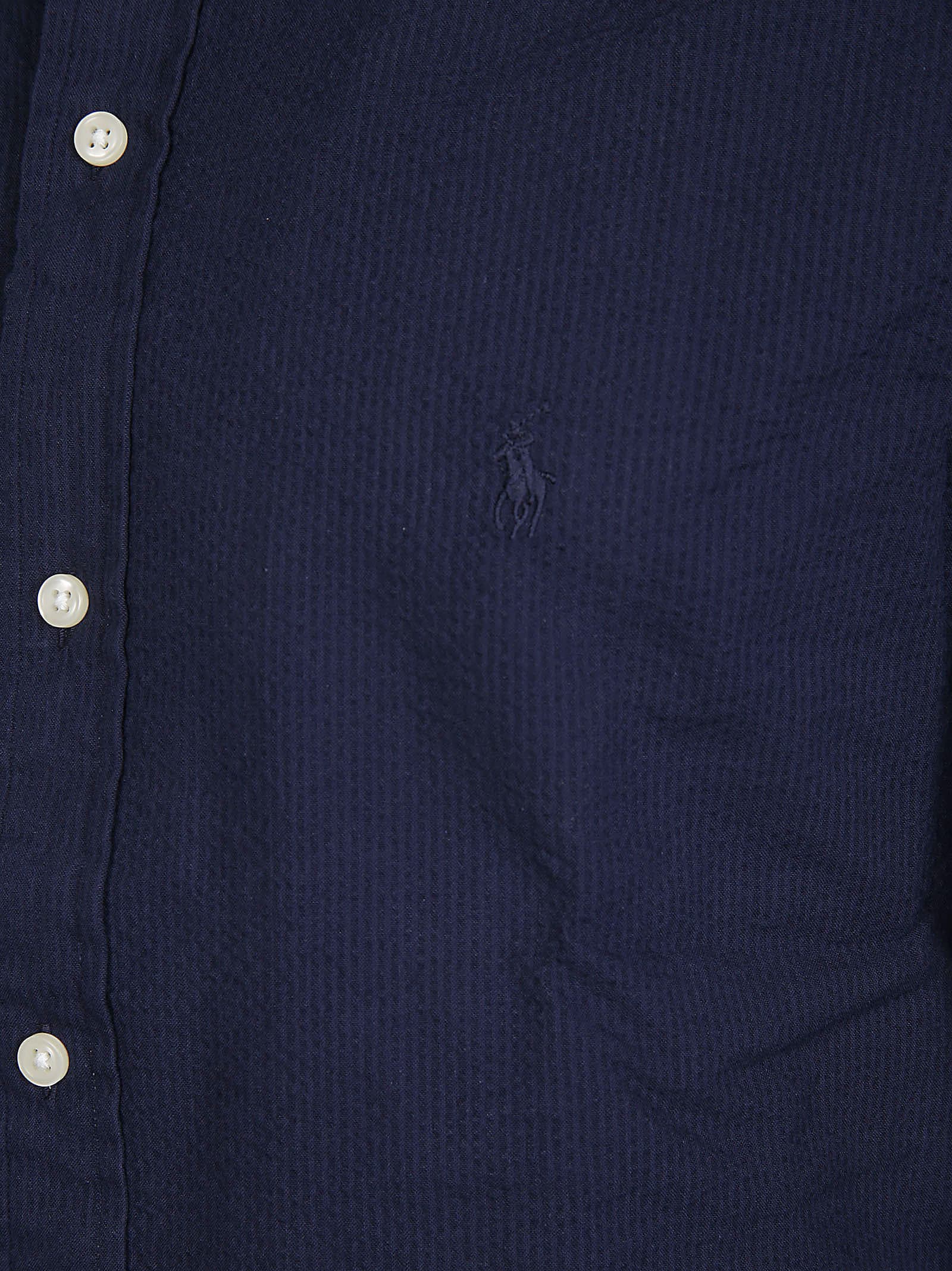 Shop Polo Ralph Lauren Long Sleeve Sport Shirt In Astoria Navy