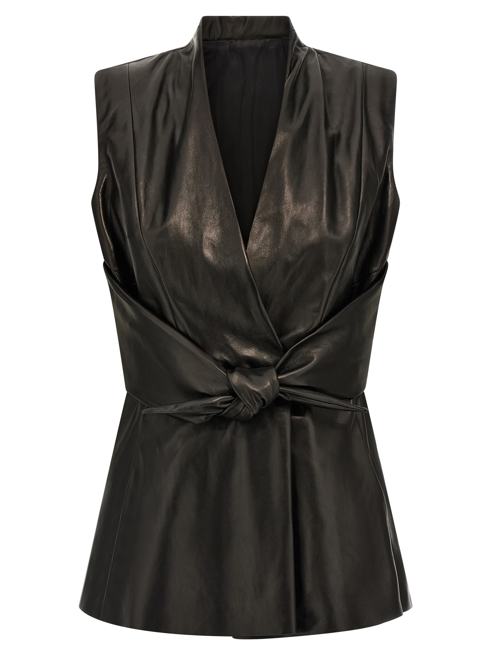 Rick Owens Black Sleeveless Strutter Vest