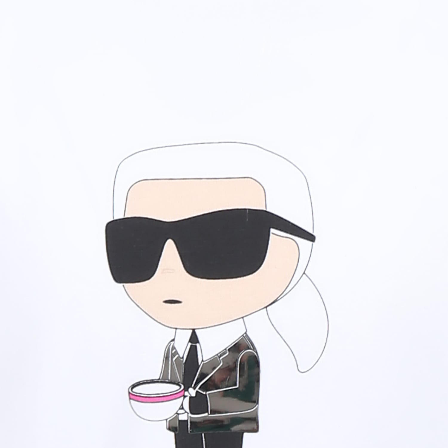 Karl Lagerfeld White T-shirt For Girl With Karl In White