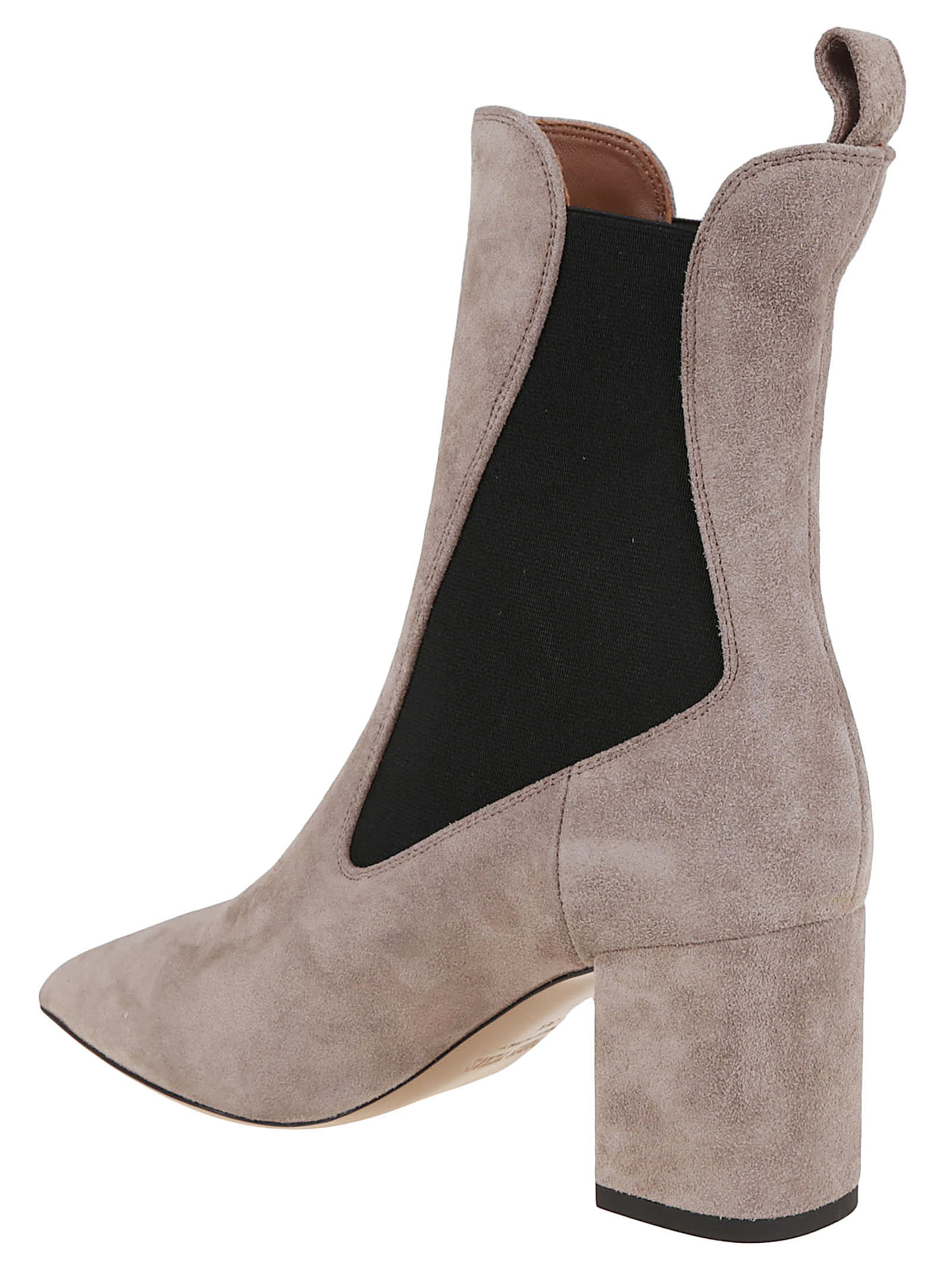 Paris Texas 70mm Pointed-toe Block-heel Chelsea Boots In Neutral