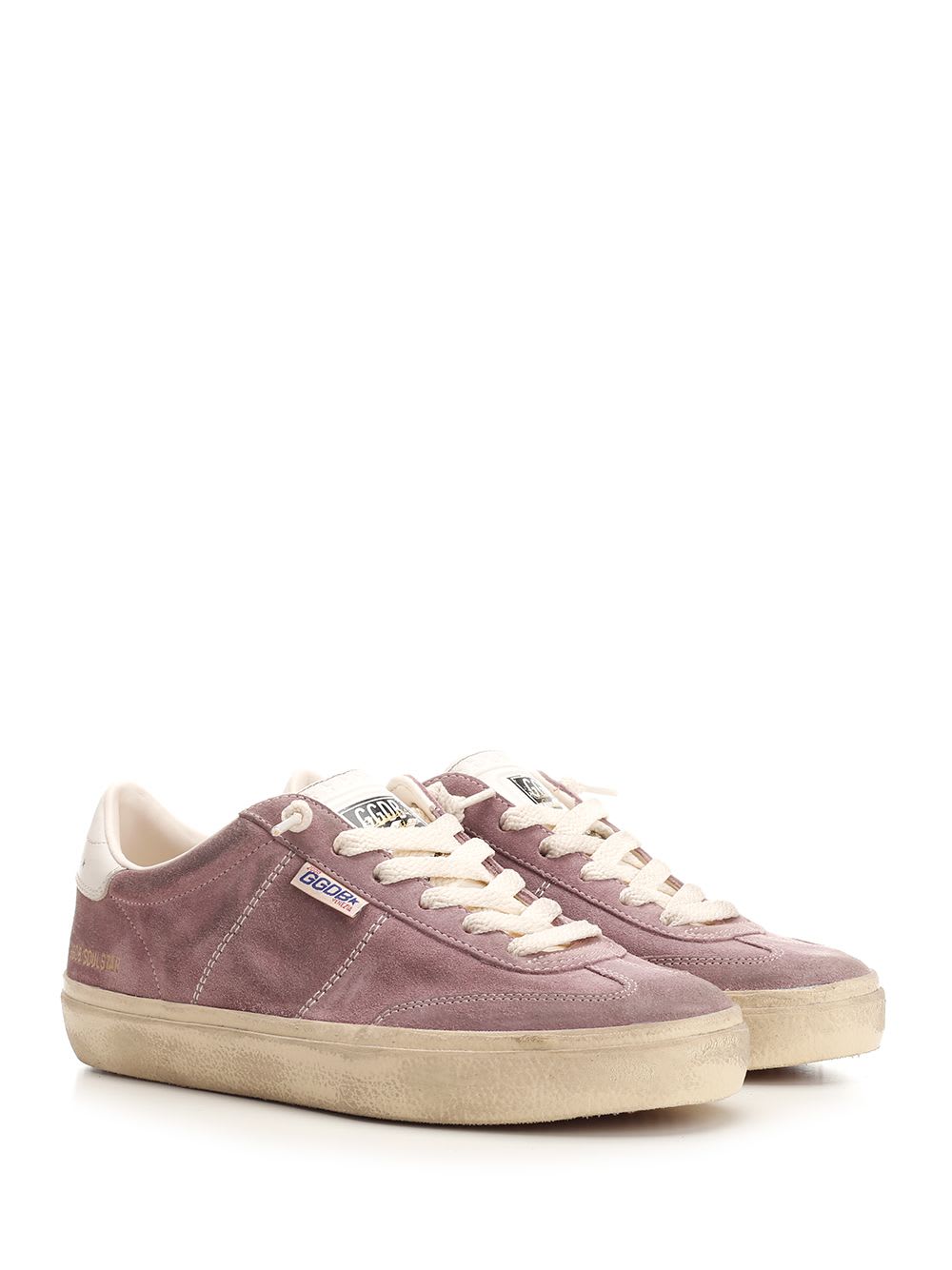 Shop Golden Goose Soul Star Sneakers In Twilight Mauve/milk