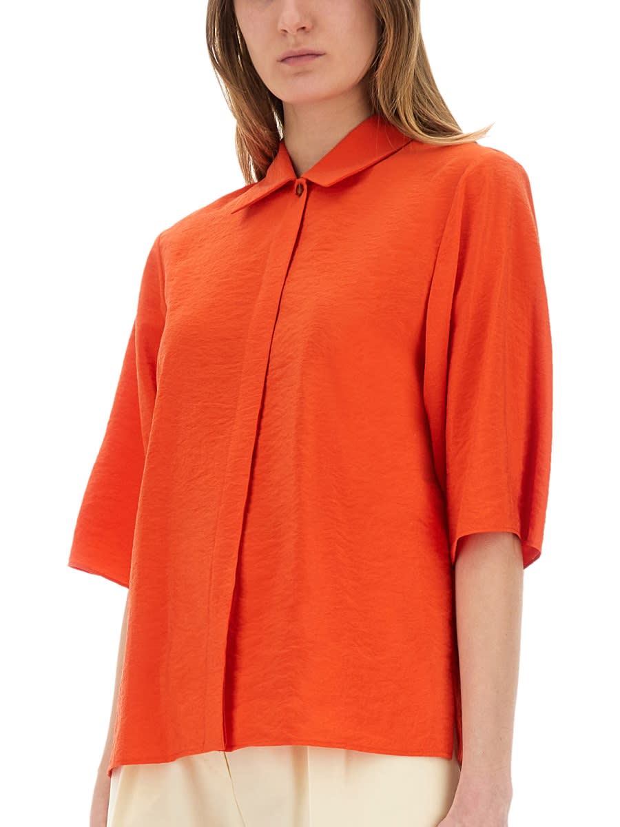 Shop Alysi Silk Canvas Shirt