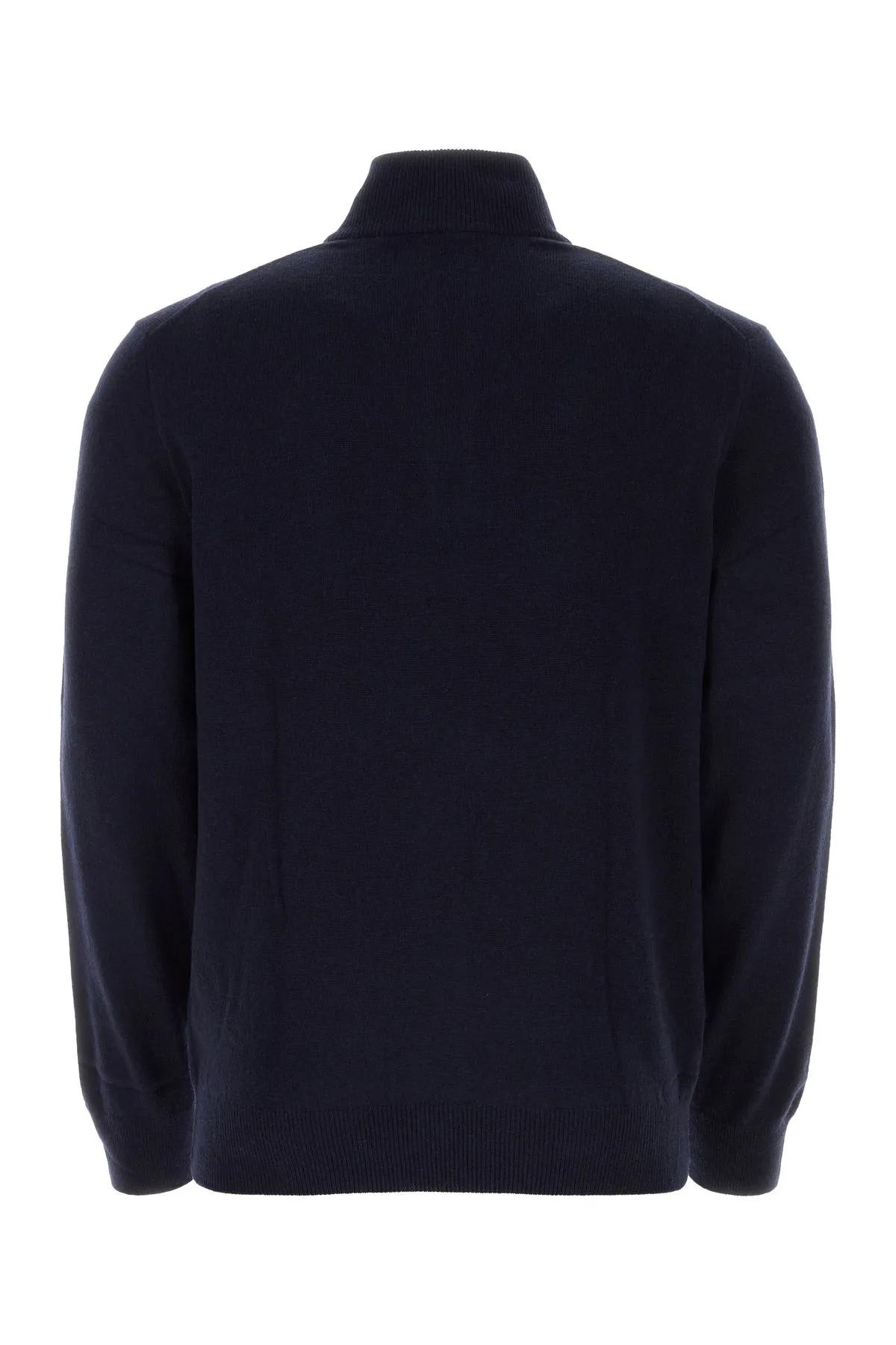 Shop Polo Ralph Lauren Midnight Blue Wool Sweater