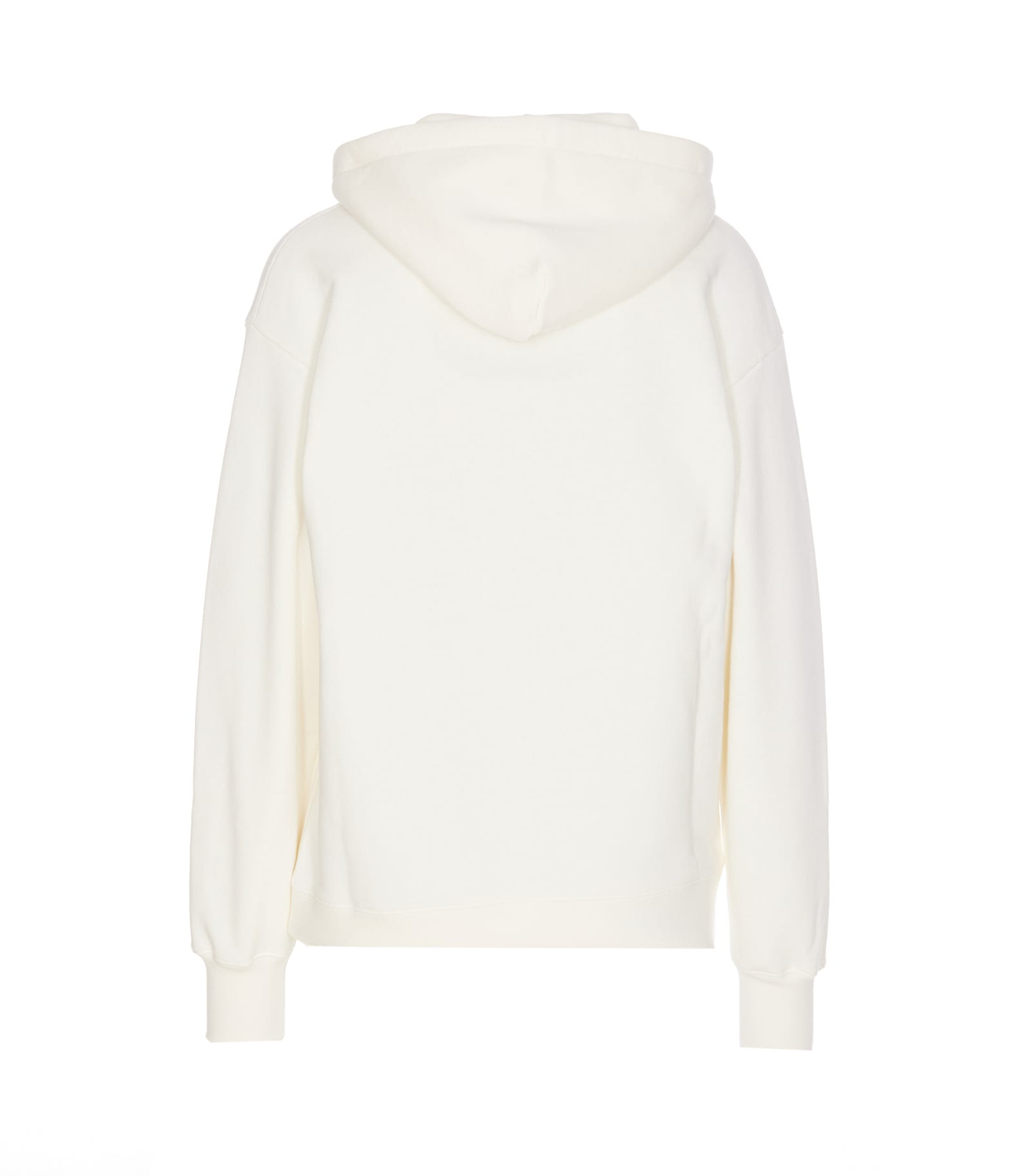 Shop Valentino Logo Hoodie In White