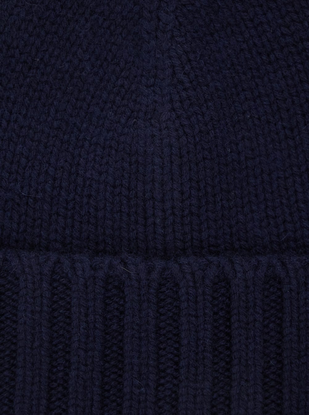 Kangra Cashmere Cashmere Ribbed Beanie In Blue