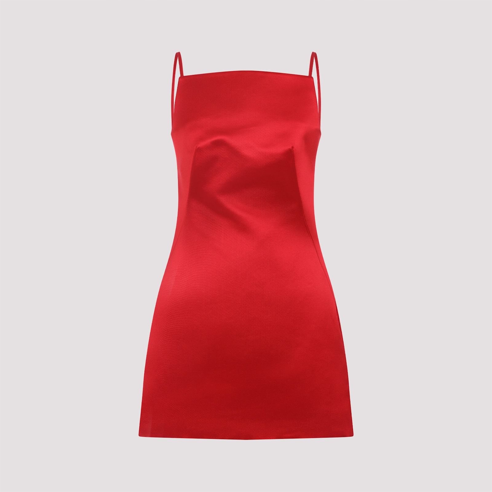 Givenchy Fitted Spaghetti Strap Silk Dress In Red In Red