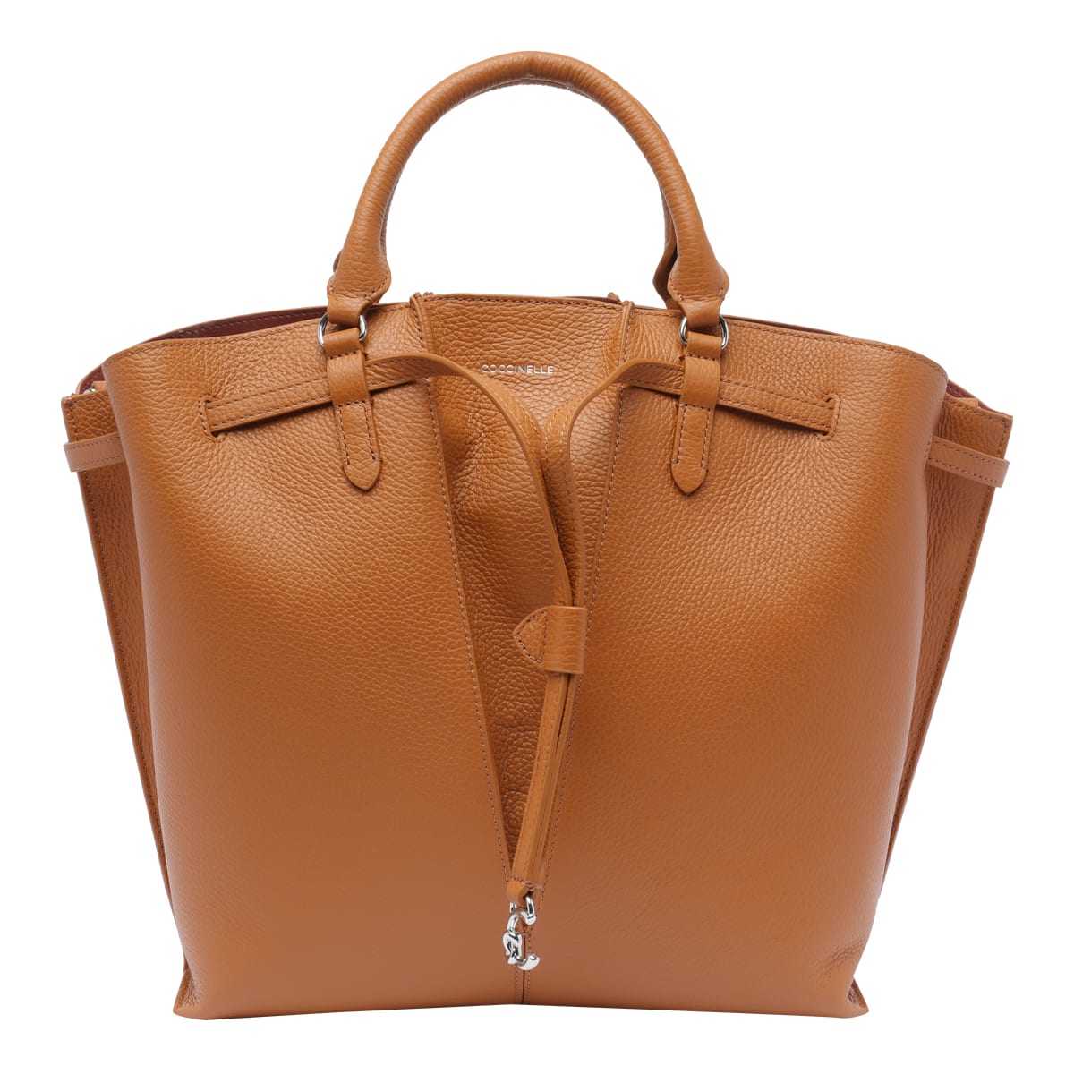 Coccinelle Flores Handbag In Brown