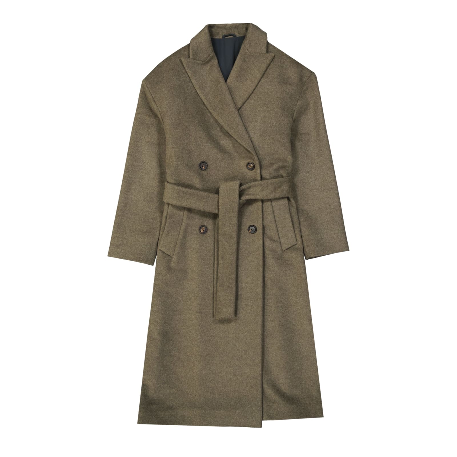 Shop Brunello Cucinelli Wool And Cashmere Coat In Green
