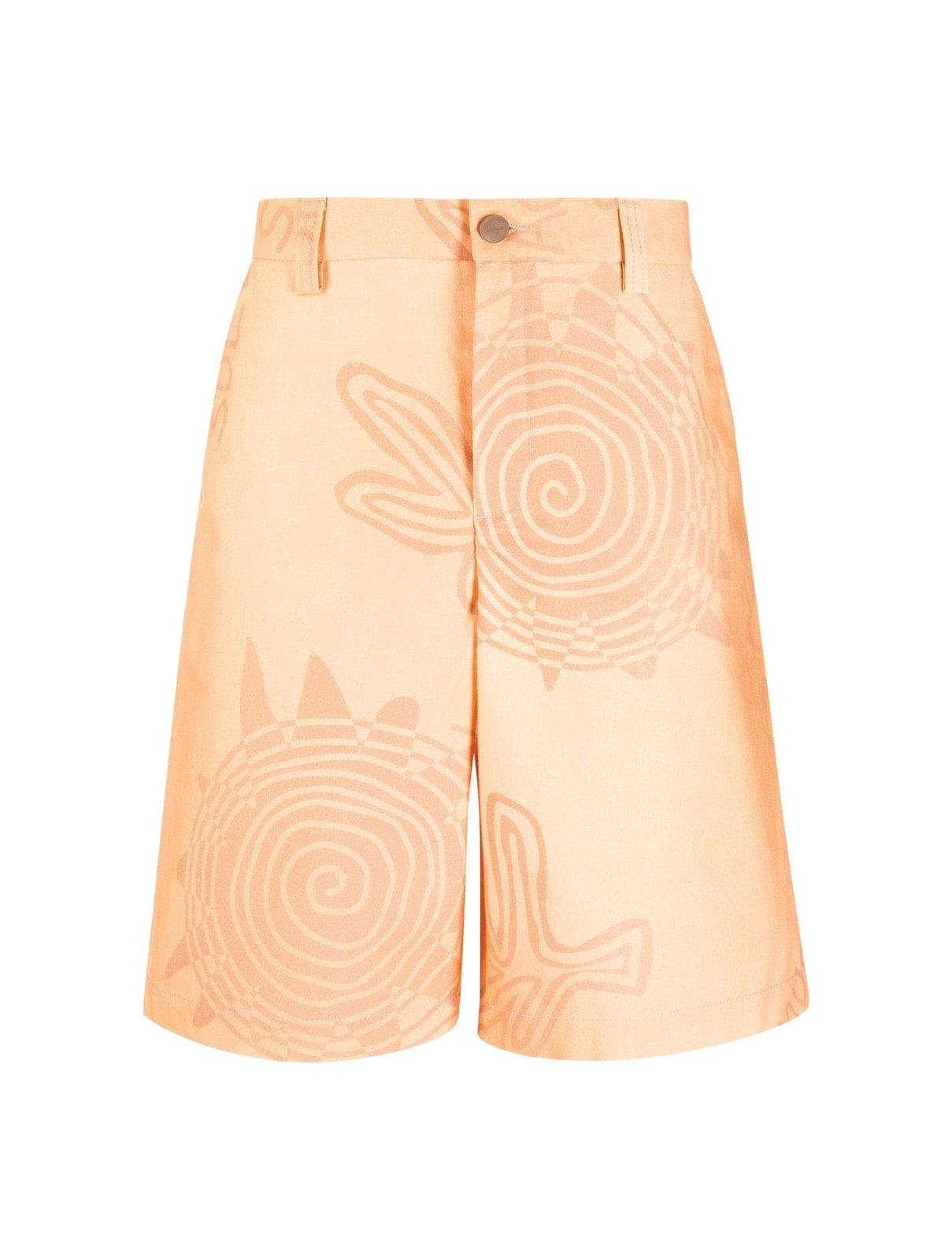Shop Jacquemus Knee-length Shorts In Orange