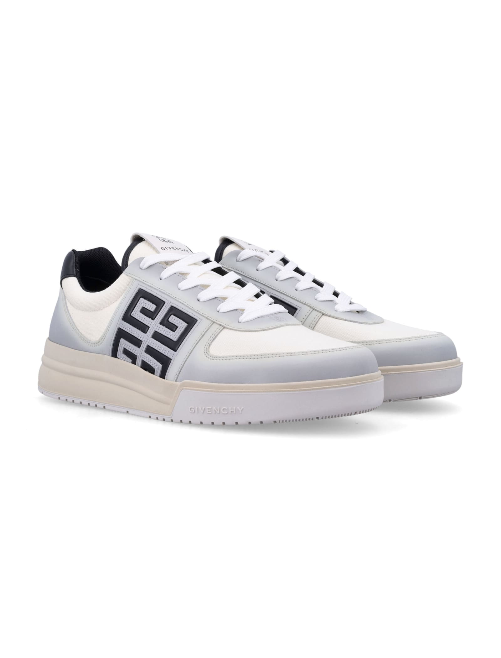 Shop Givenchy G4 Low-top Sneakers In White Black