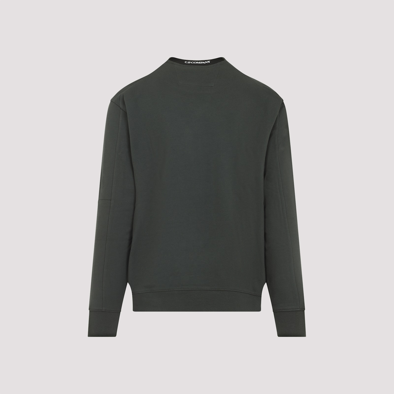 C.p. Company C.p.company Crewneck Sweatshirt With Lens Detail In Green
