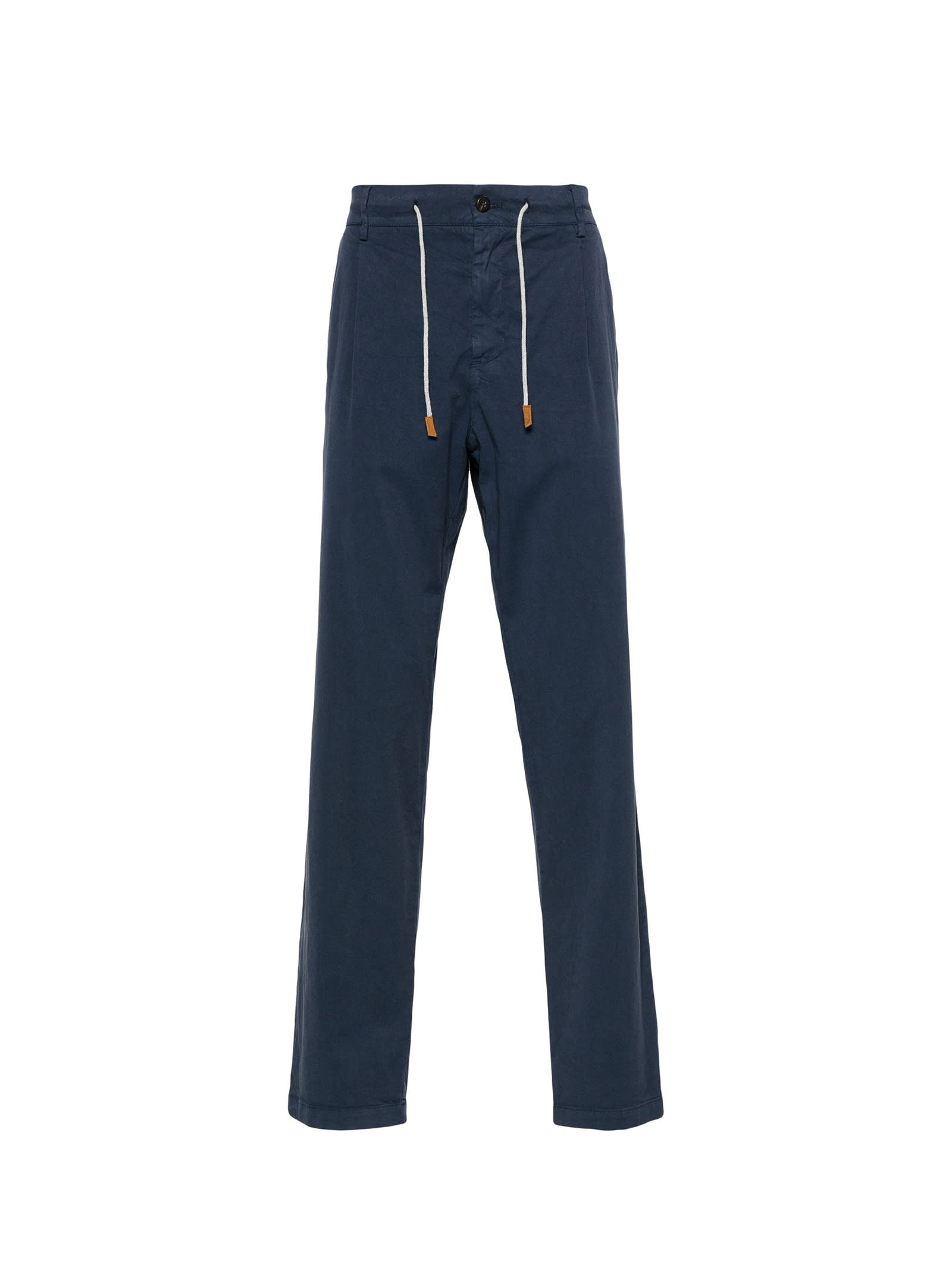 Blue Trousers With Drawstring