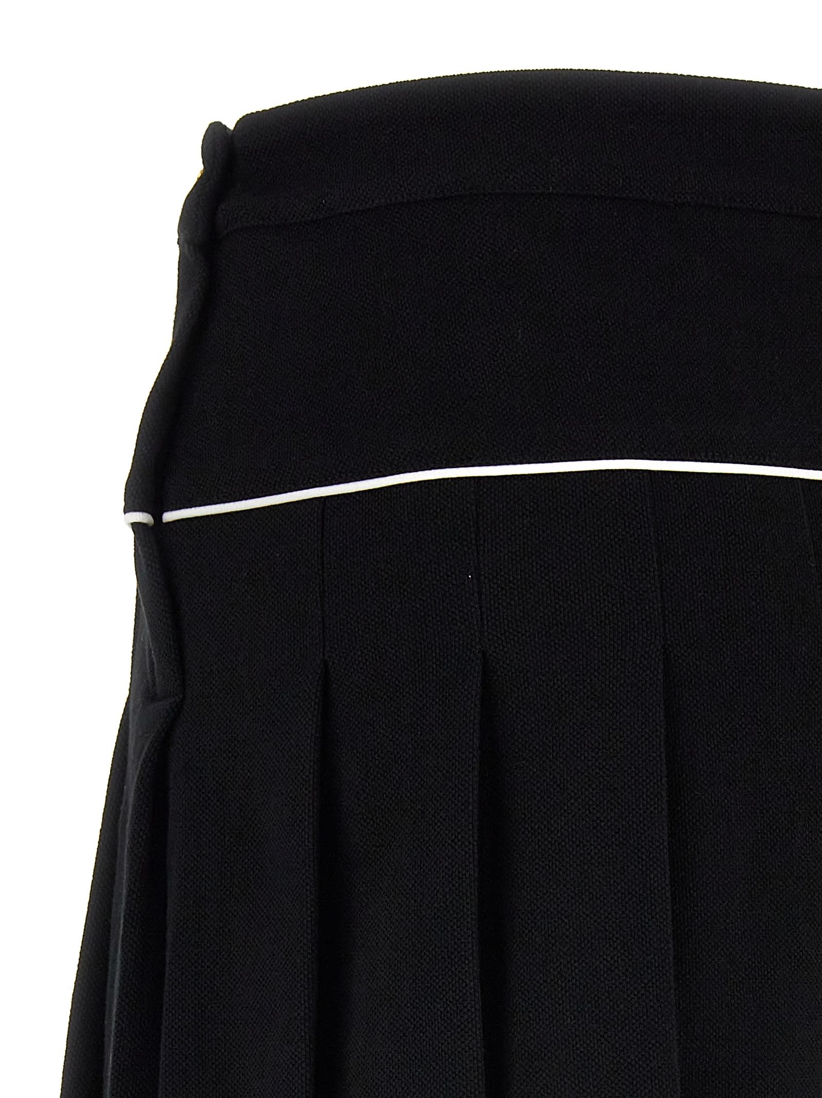 Shop Palm Angels Pa Monogram Skirt In Black