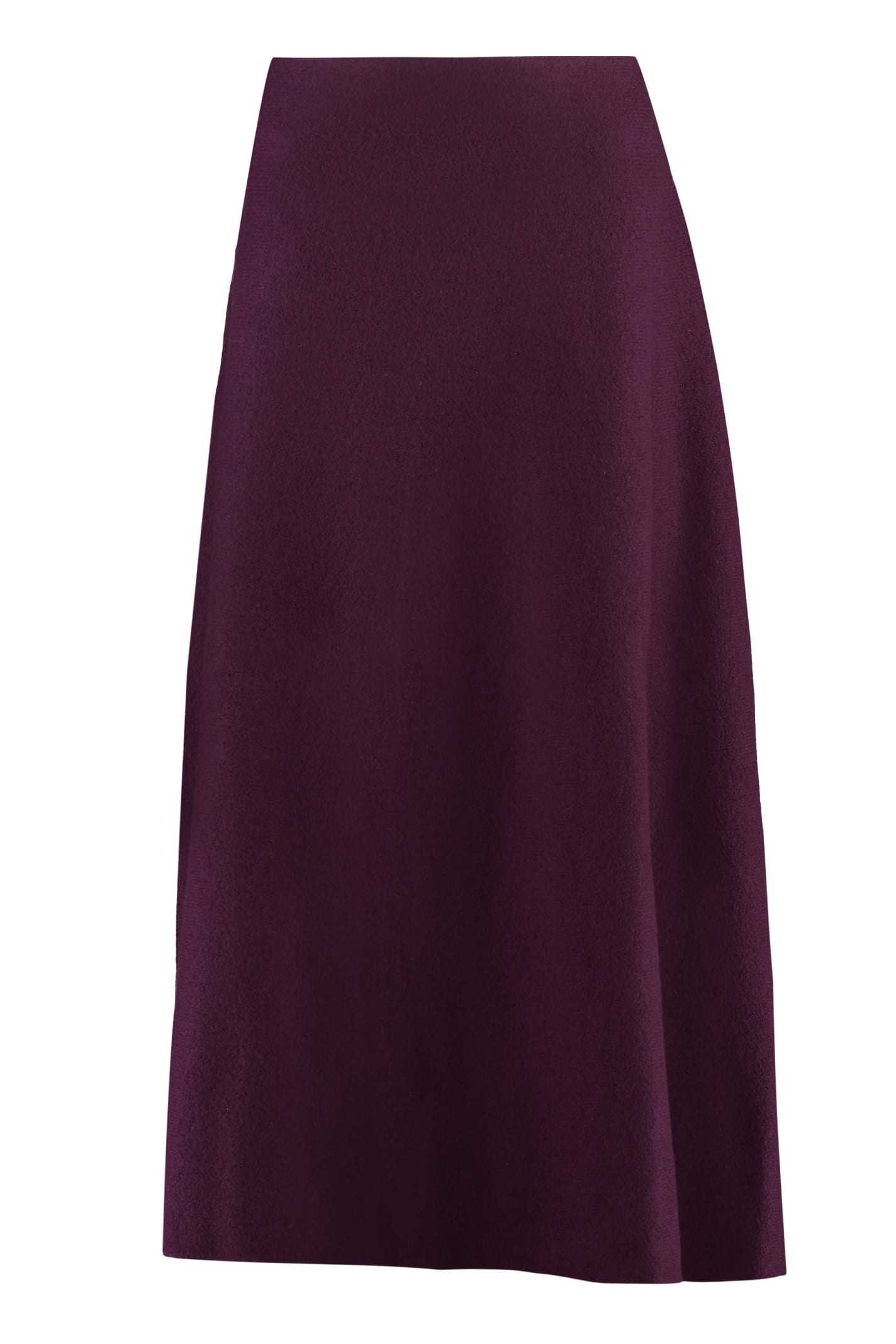 Shop Jil Sander Wool Skirt In Red-purple Or Grape