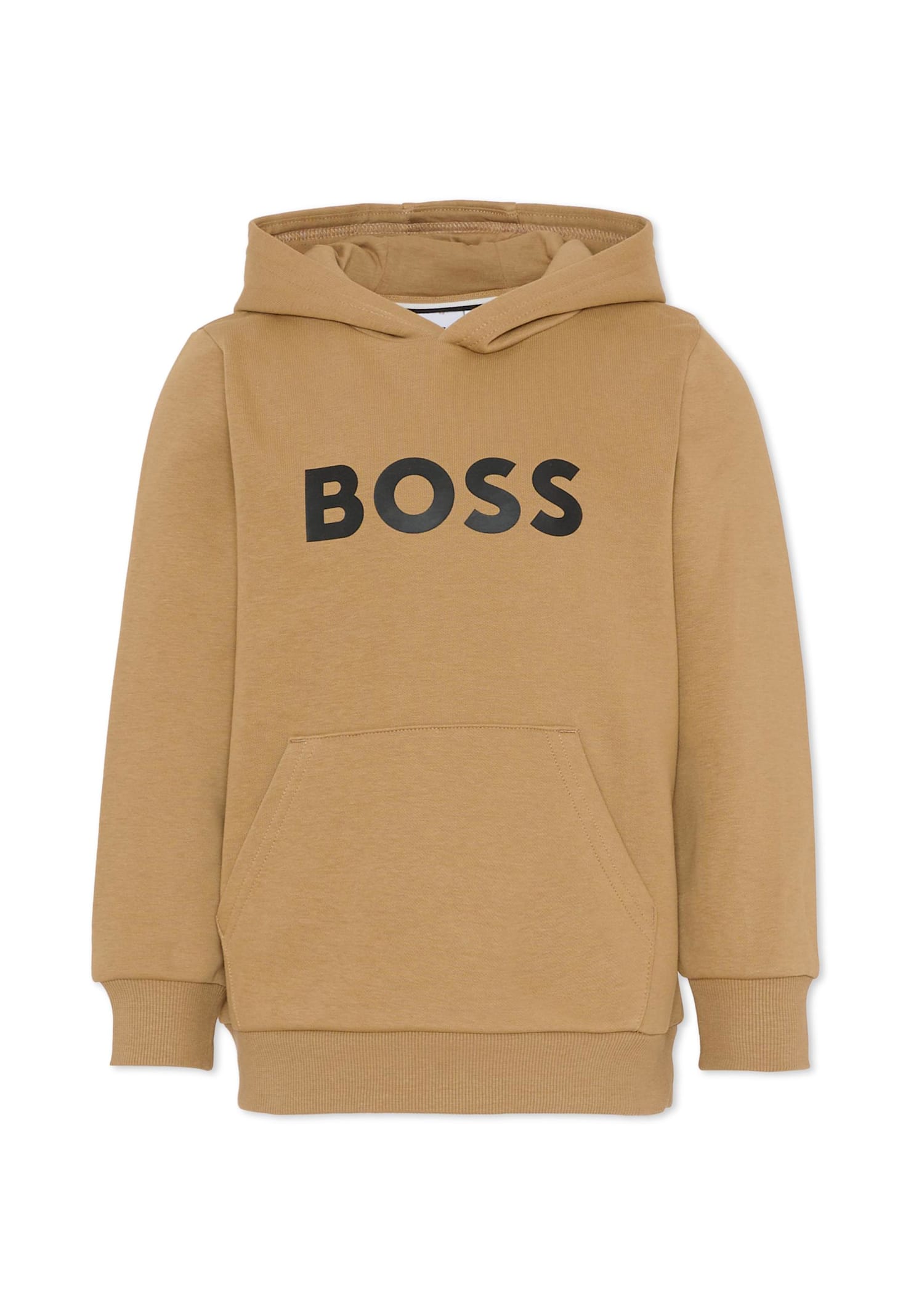 Hugo Boss Long-sleeved Sweatshirt In Brown