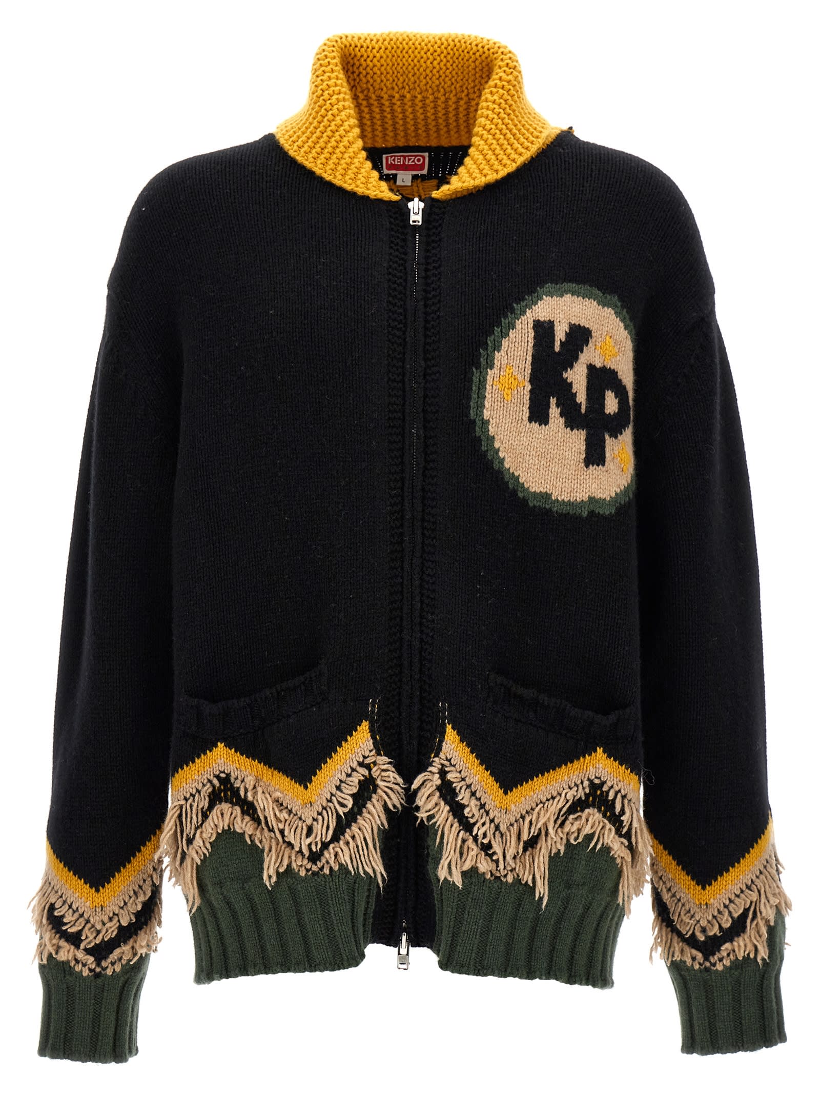 Shop Kenzo Constellation Cardigan In Multicolor