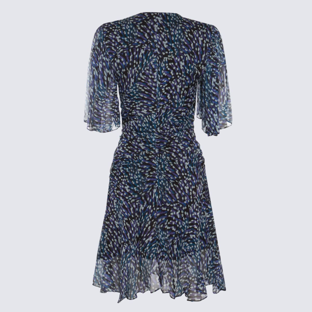 Shop Marant Etoile Blue Viscose Dress In Midnight