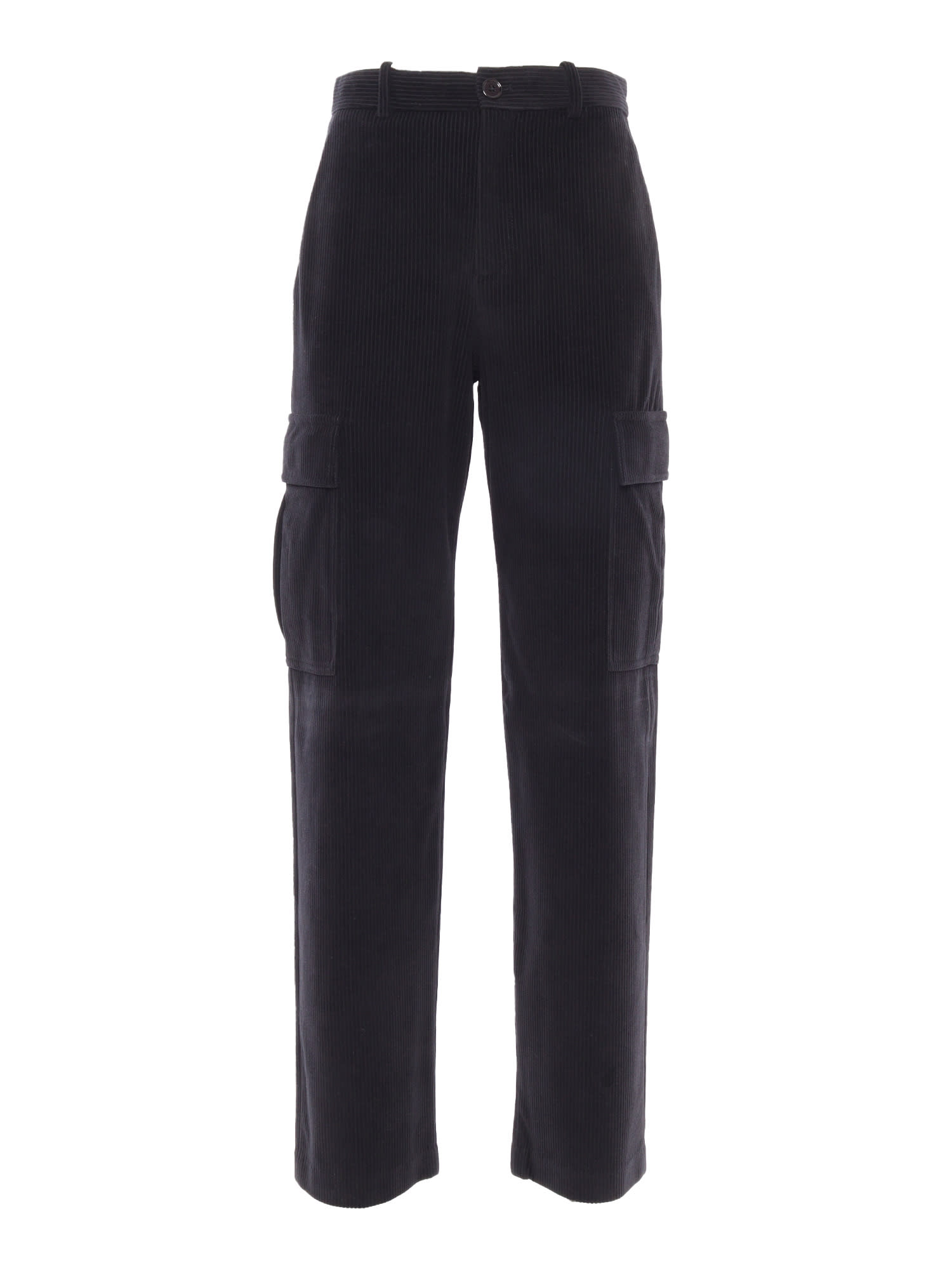 Shop Circolo 1901 Corduroy Carpenter Pants In Black