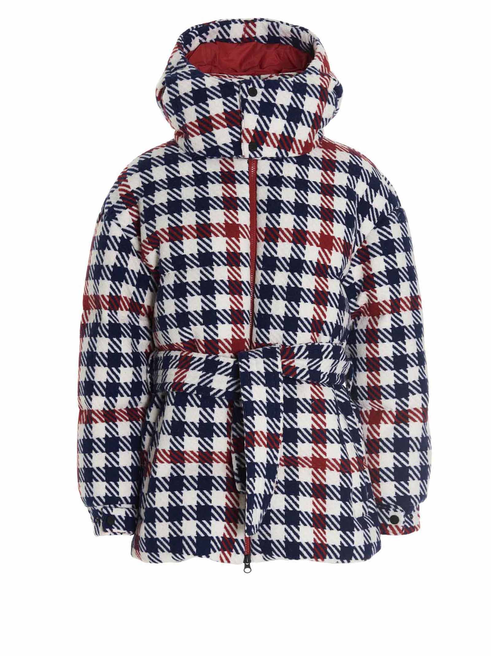Perfect Moment star Gingham Polywool Down Jacket