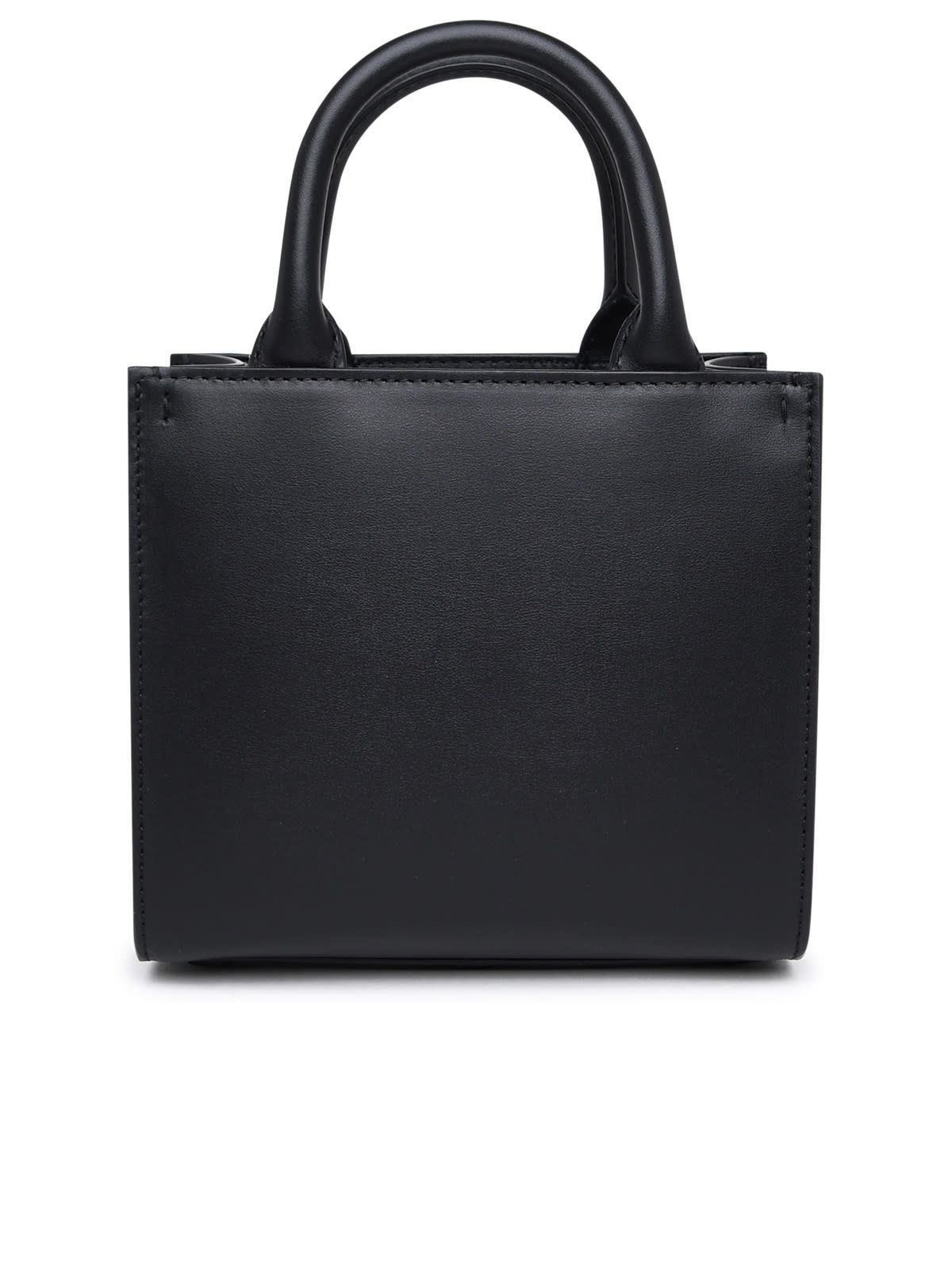 Shop Dolce & Gabbana Black Leather Mini Bag In Nero