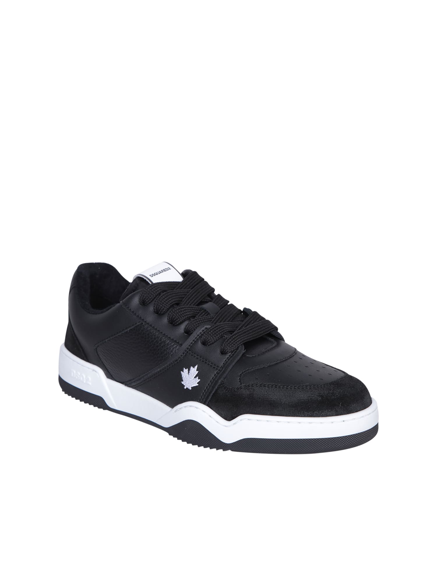 Shop Dsquared2 Spiker Black Sneakers