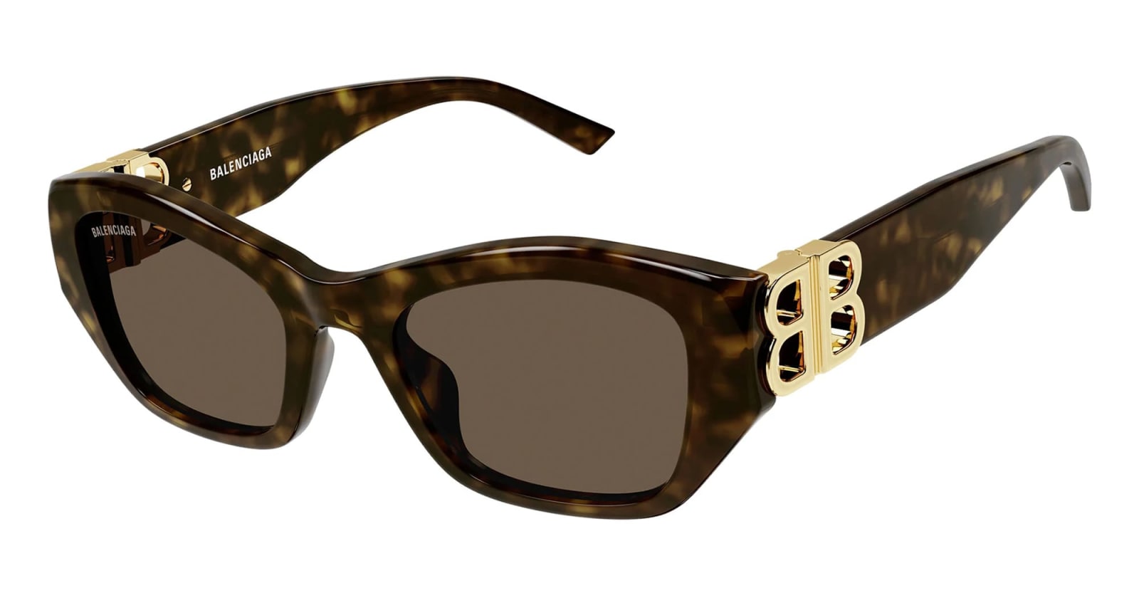 Shop Balenciaga Bb0311sk-002 - Tortoise Sunglasses