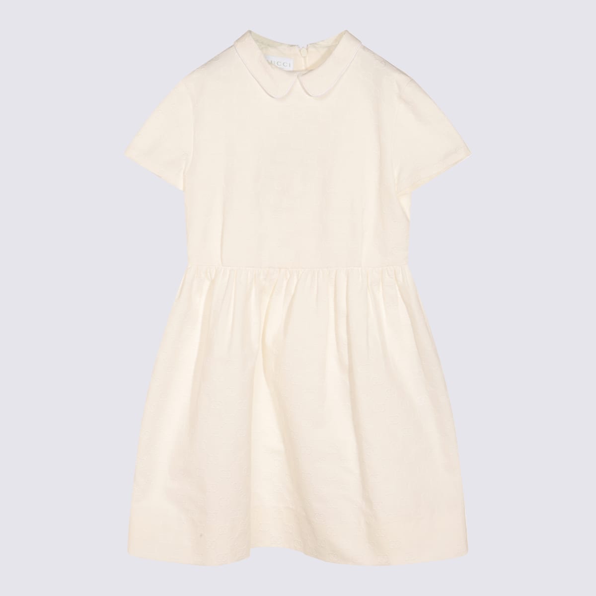 Gucci White Cotton Dress In White