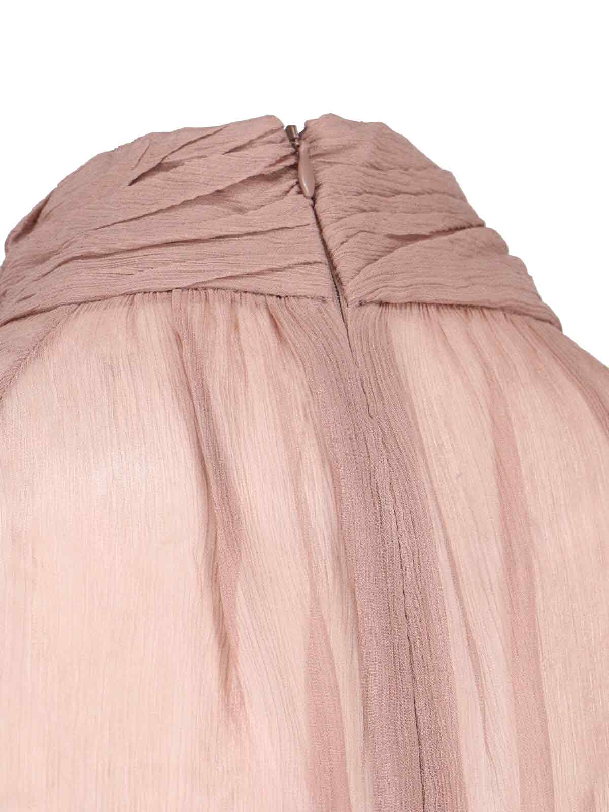 Staud Esther Mini Chiffon Dress In Brown