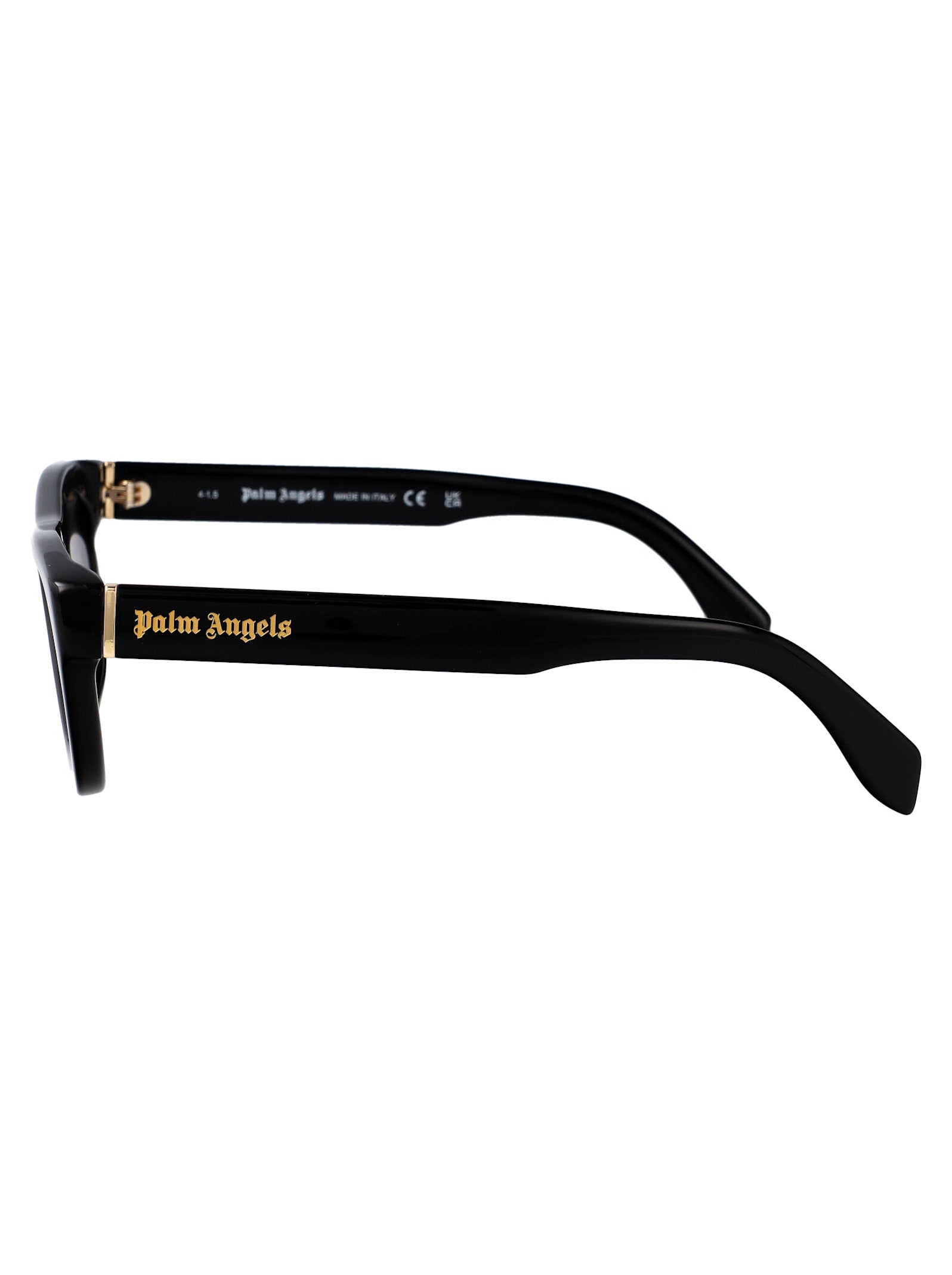 Palm Angels Black Dark Grey Acetate Sunglasses In Black Dark Grey