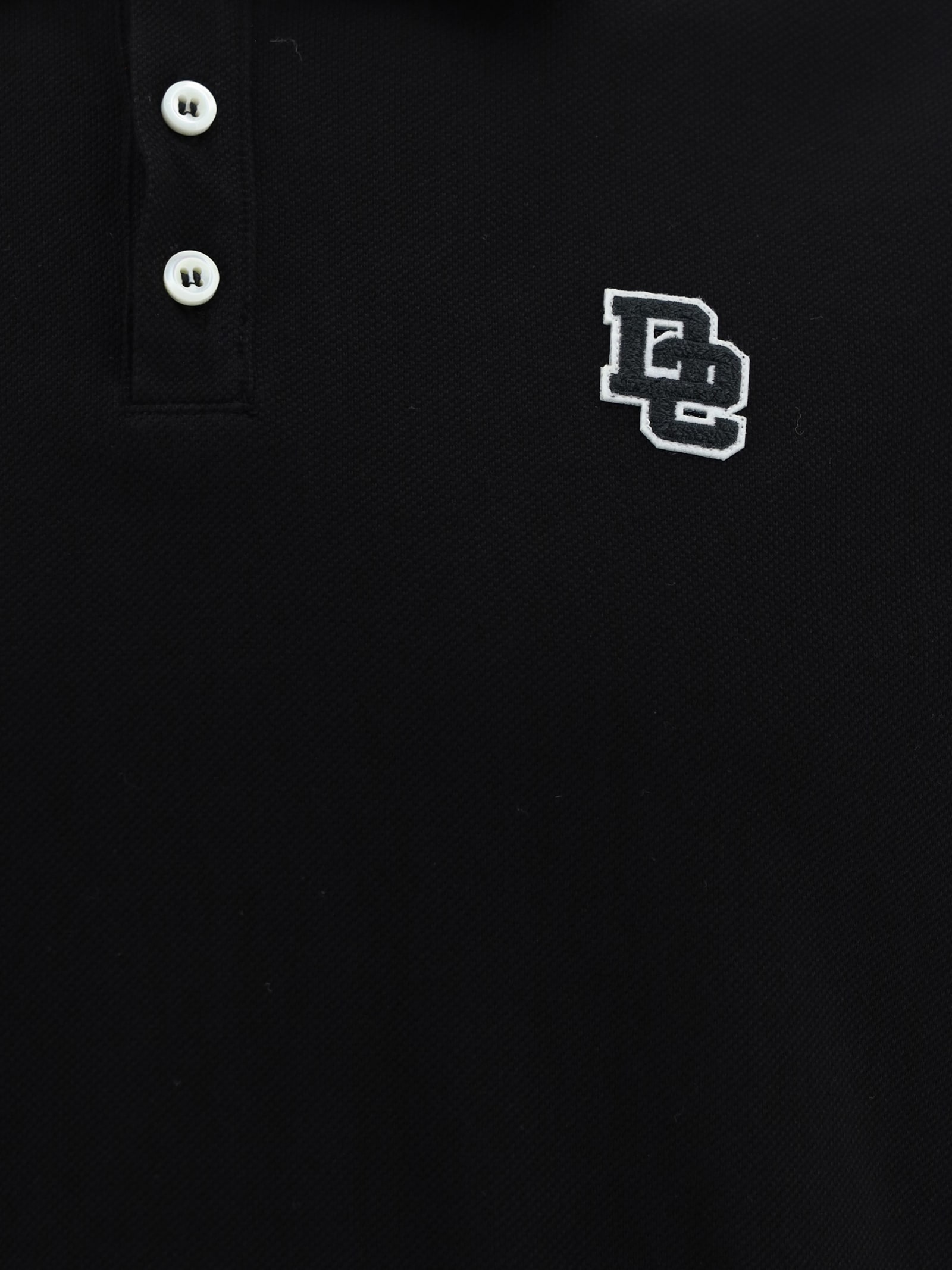 Shop Dsquared2 Polo Shirt In Black