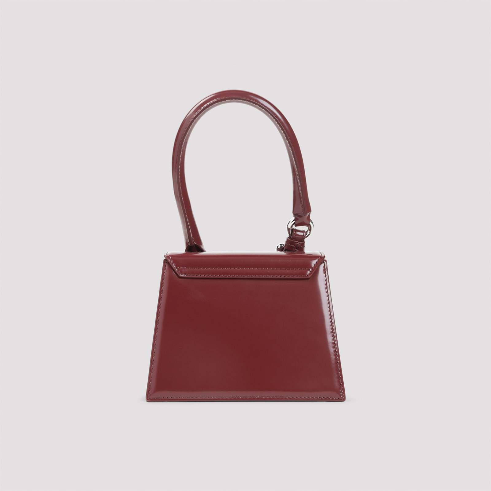 Jacquemus Le Chiquito Moyen Boucle Handbag In Burgundy