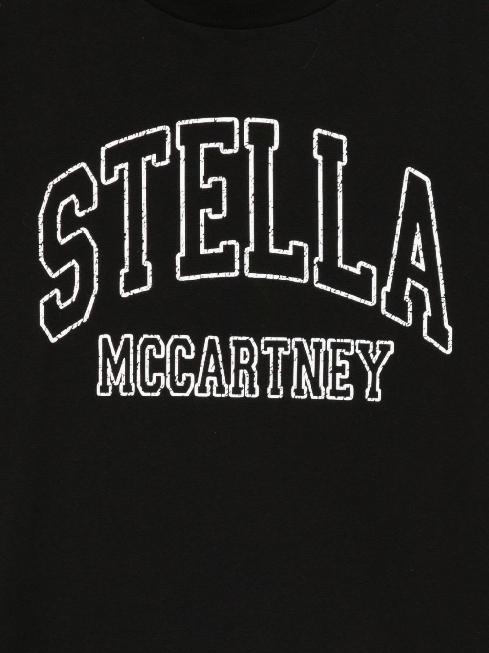 Stella Mccartney Kids Logo T-shirt In Black