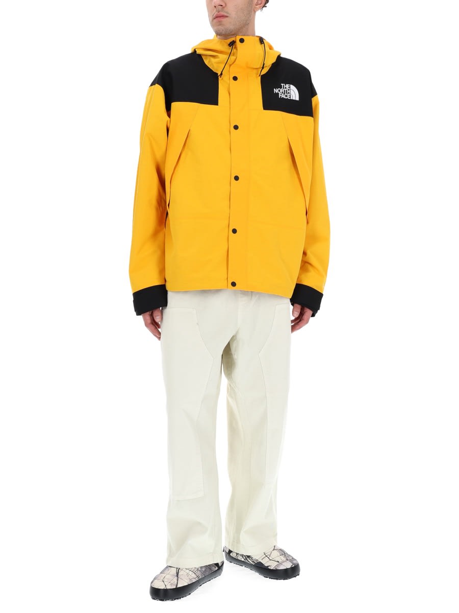 The North Face Dryvent Mono Nylon Windbreaker Jacket In Yellow