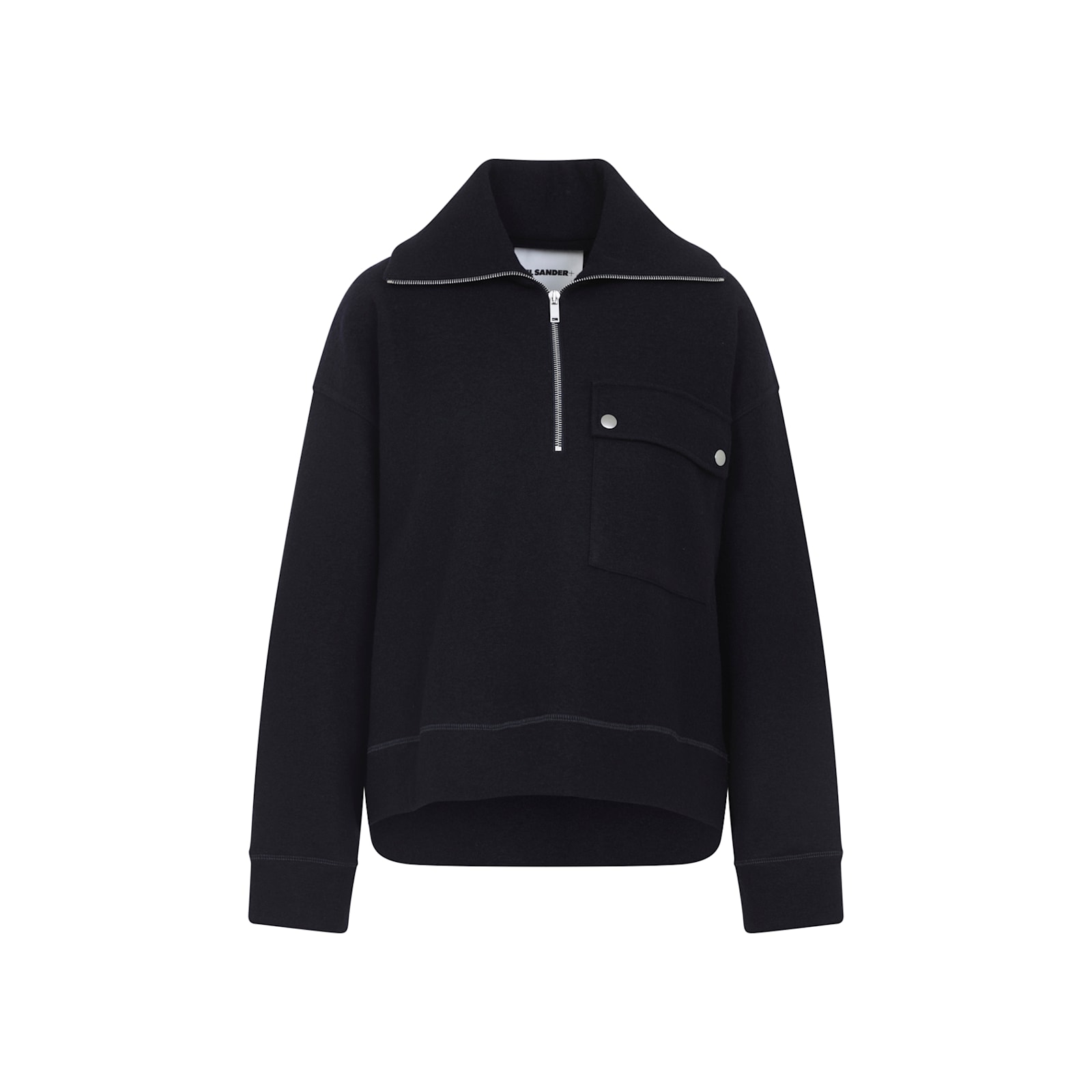 Jil Sander 124 Hn Long Sleeves Sweatshirt In Animal Print