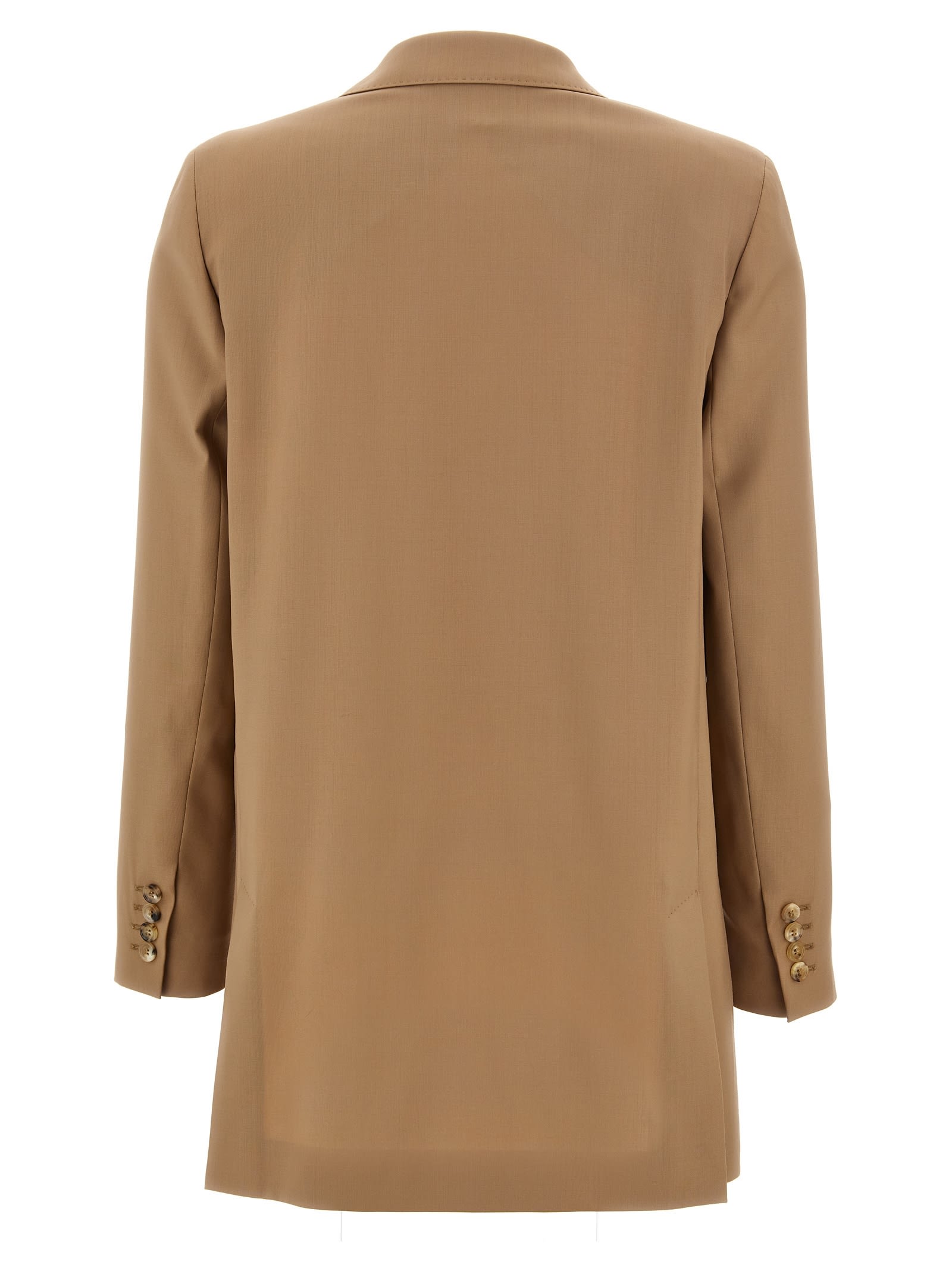 Shop Max Mara Nebbie Blazer In Beige