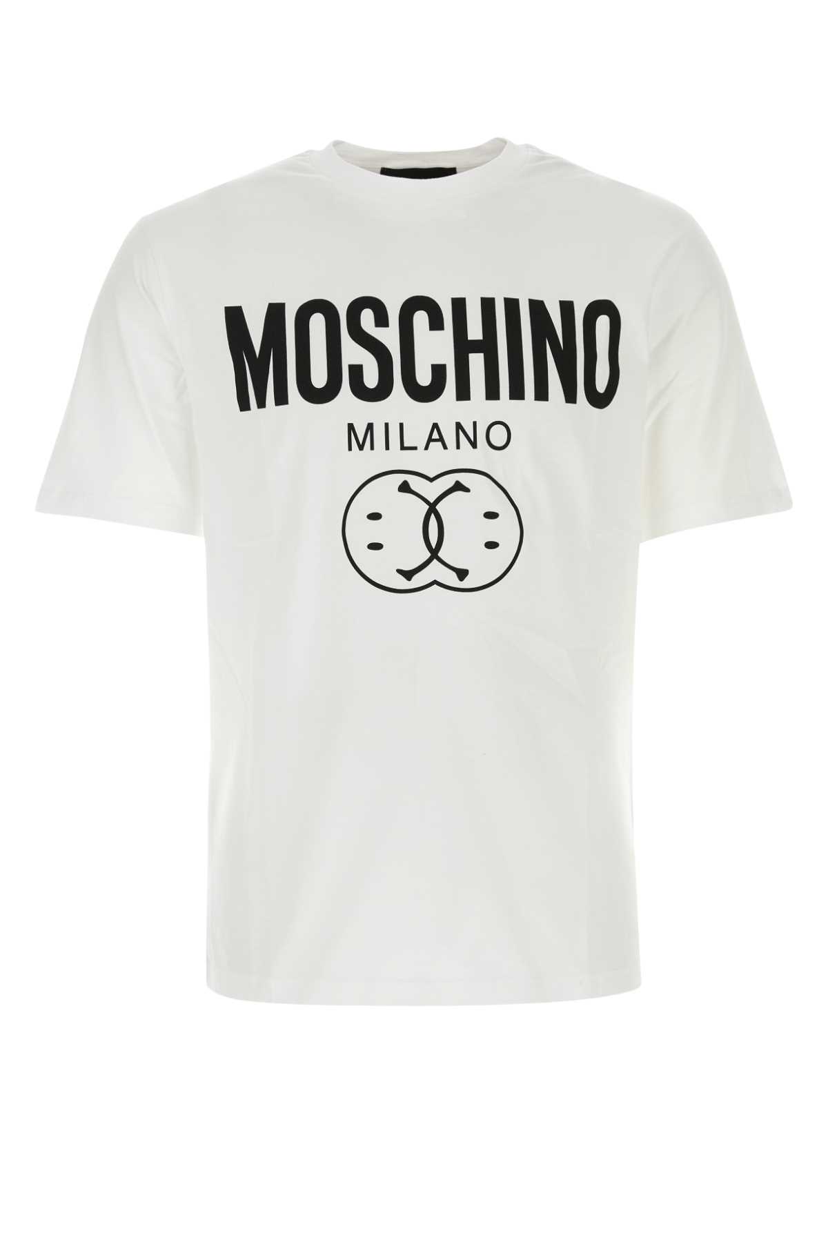 White Cotton Moschino X Smileyâ® T-shirt
