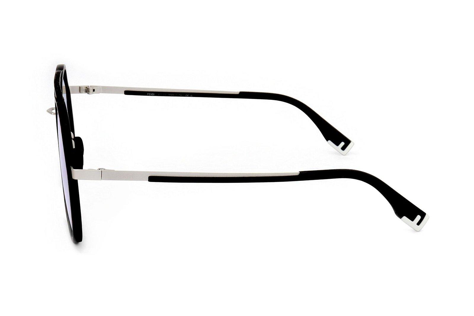 Shop Fendi Pilot Frame Sunglasses In 02c
